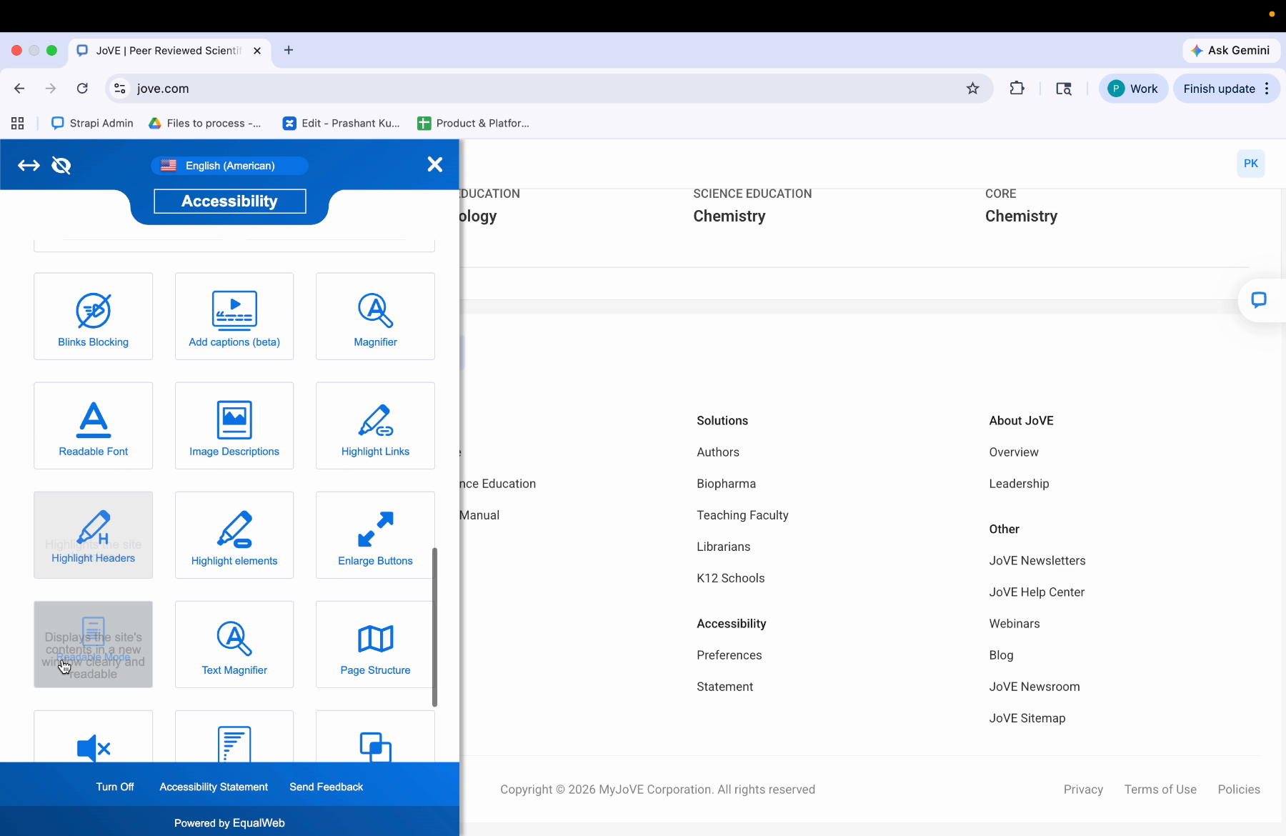 Additional Accessibility Tools
