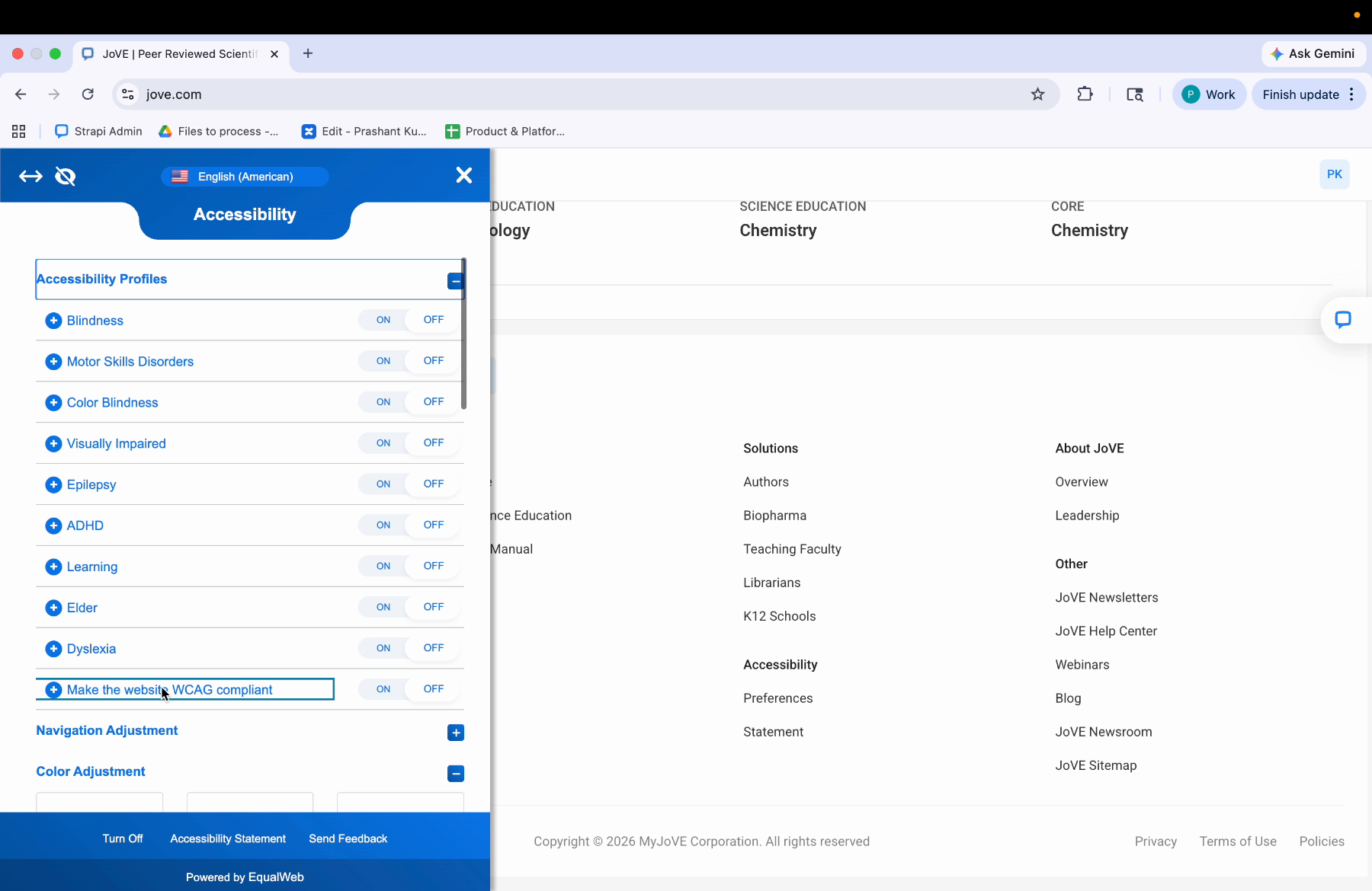 Selecting Preferences To Improve Accessibility