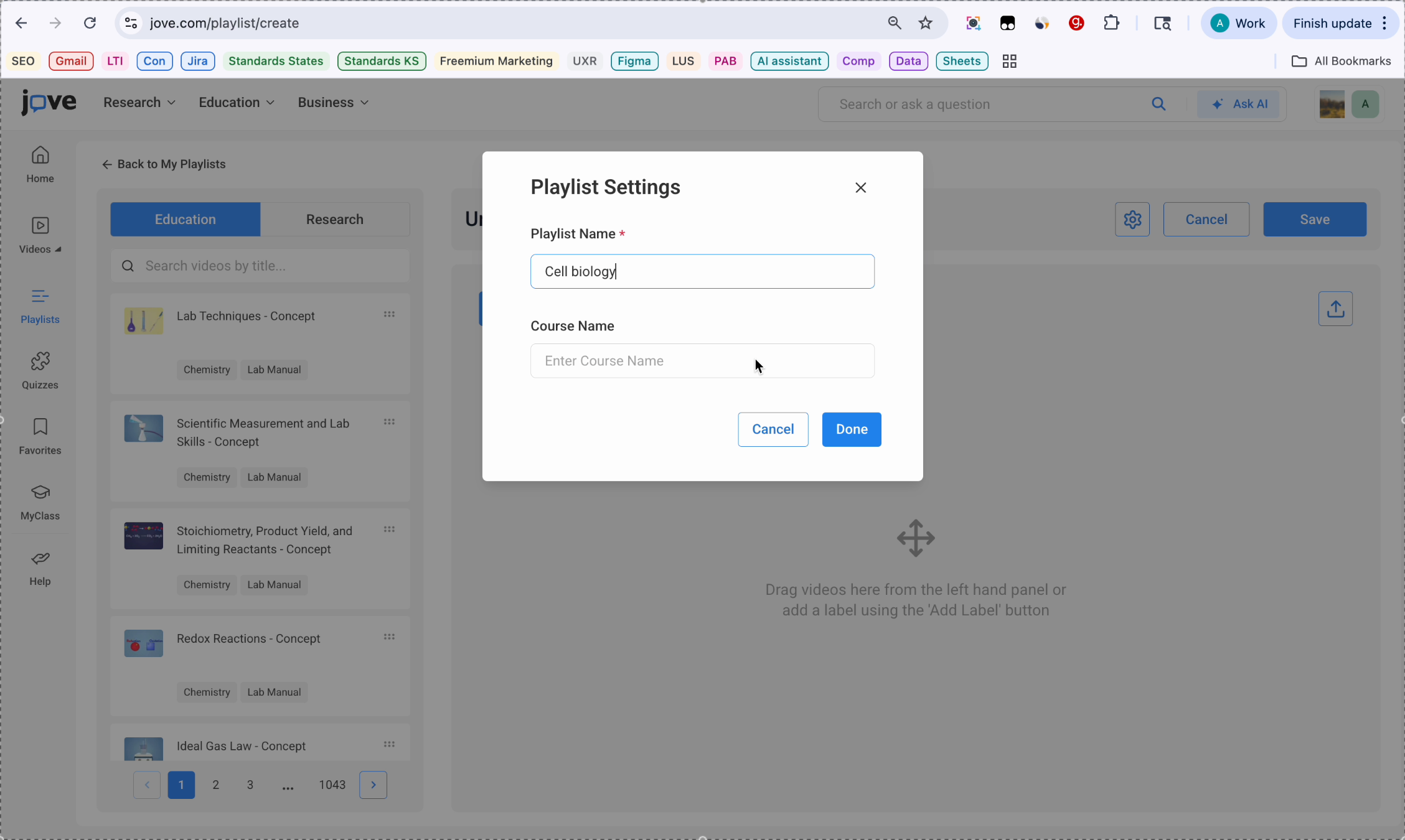Completing Playlist Creation