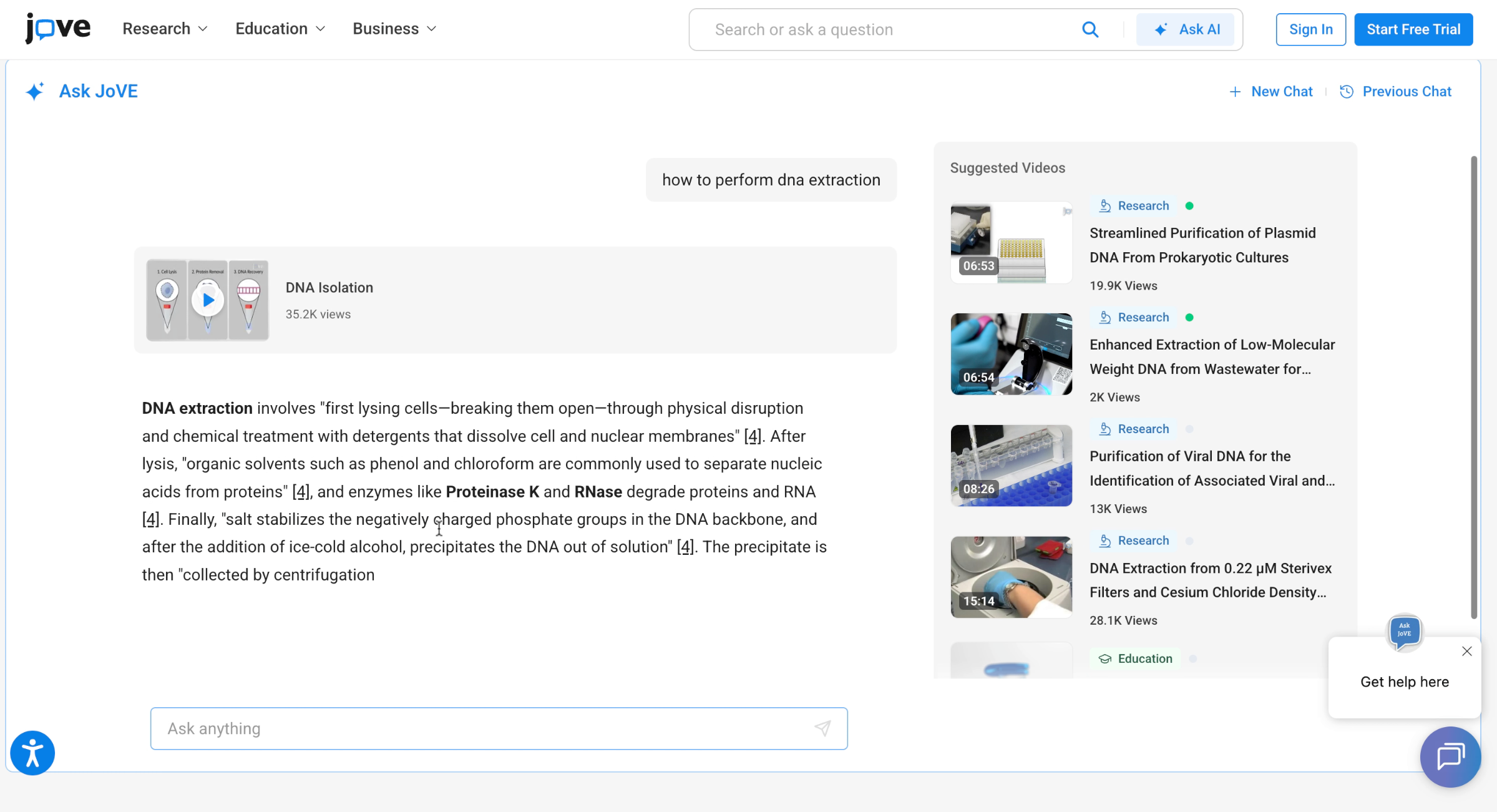 View Query Description and Video, Explore Additional Video Suggestions, See Video Titles and Views, Identify Video Access Indicators
