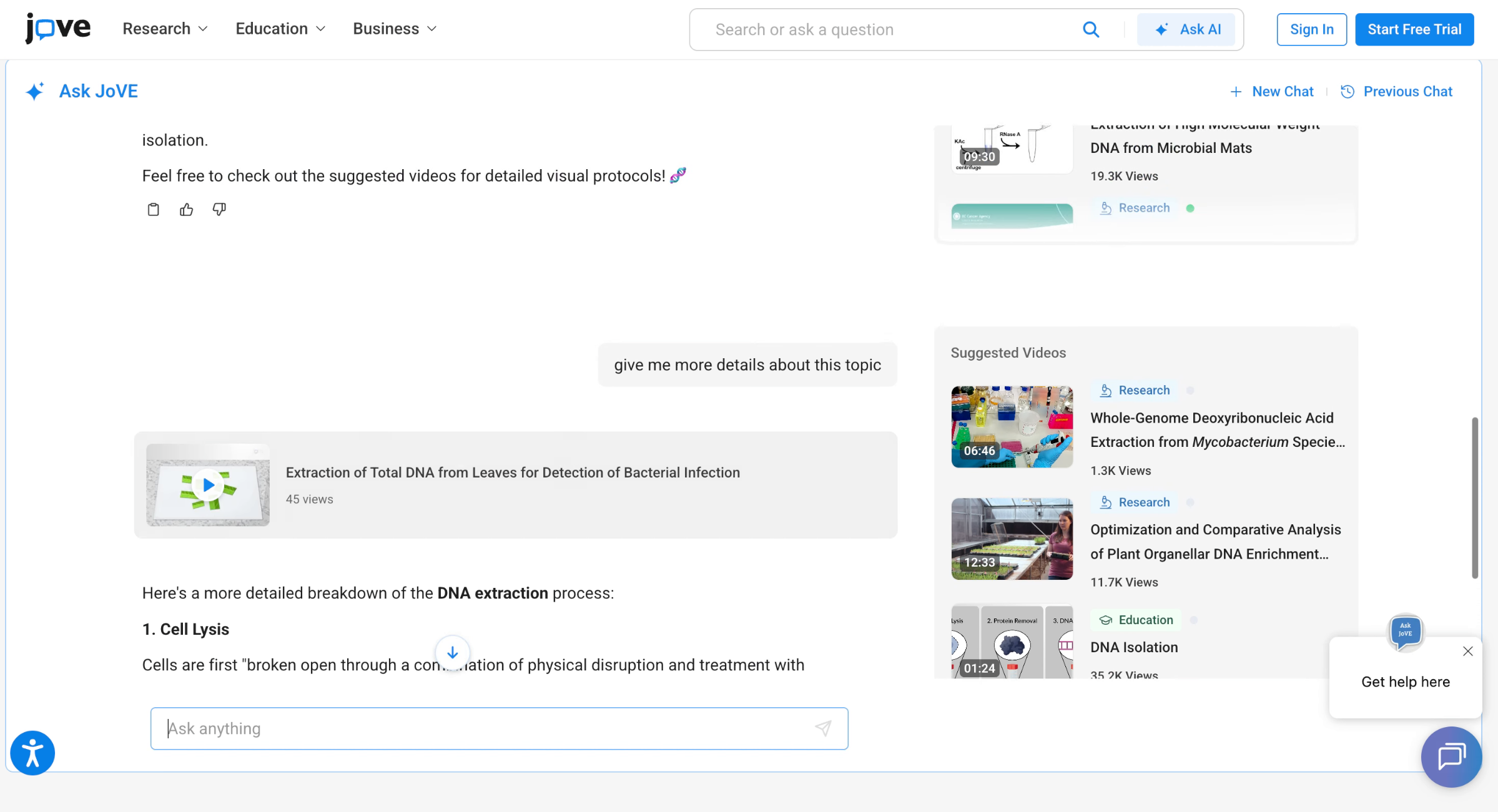 Get Contextual AI Answers