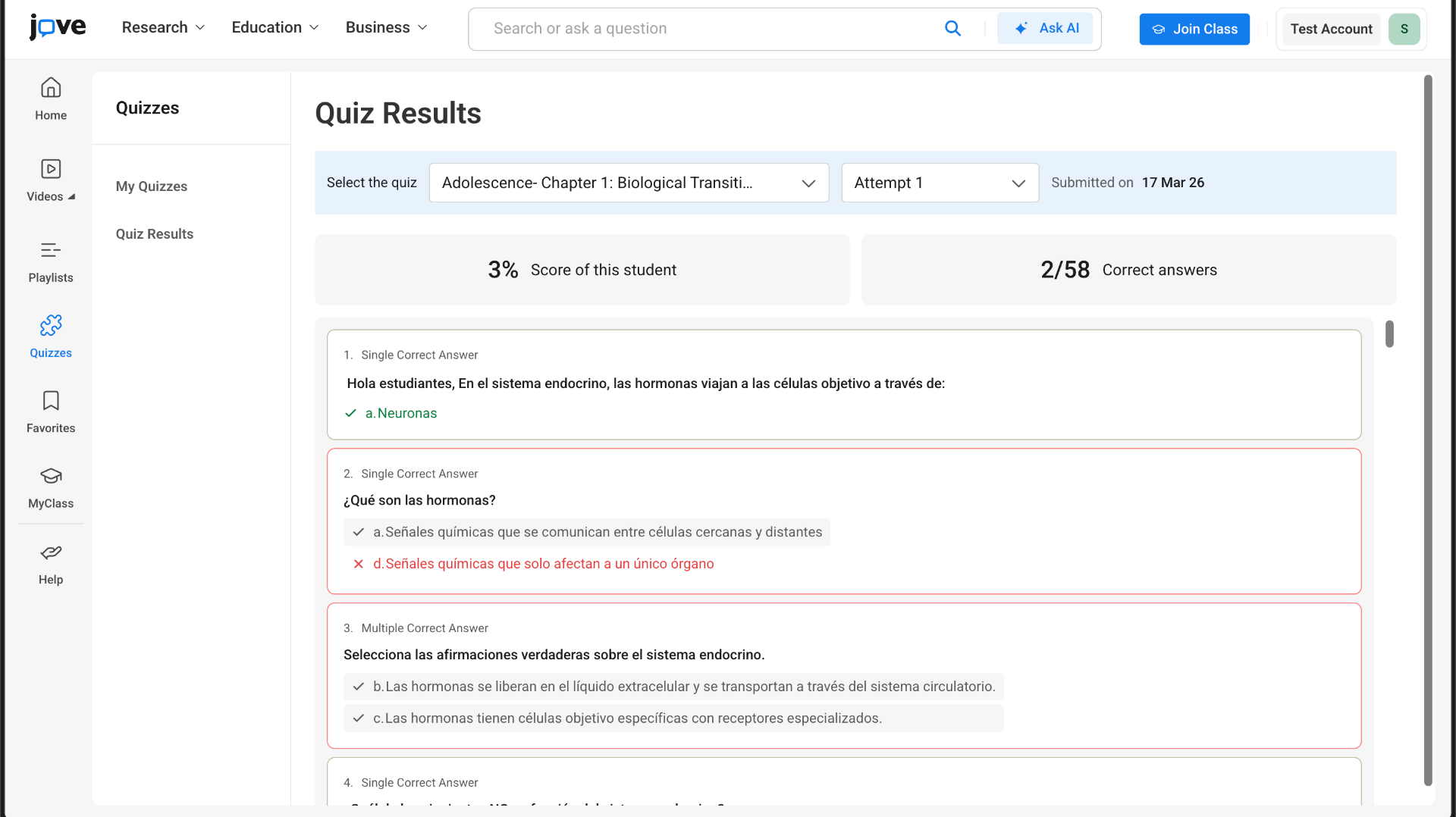 Quiz Results