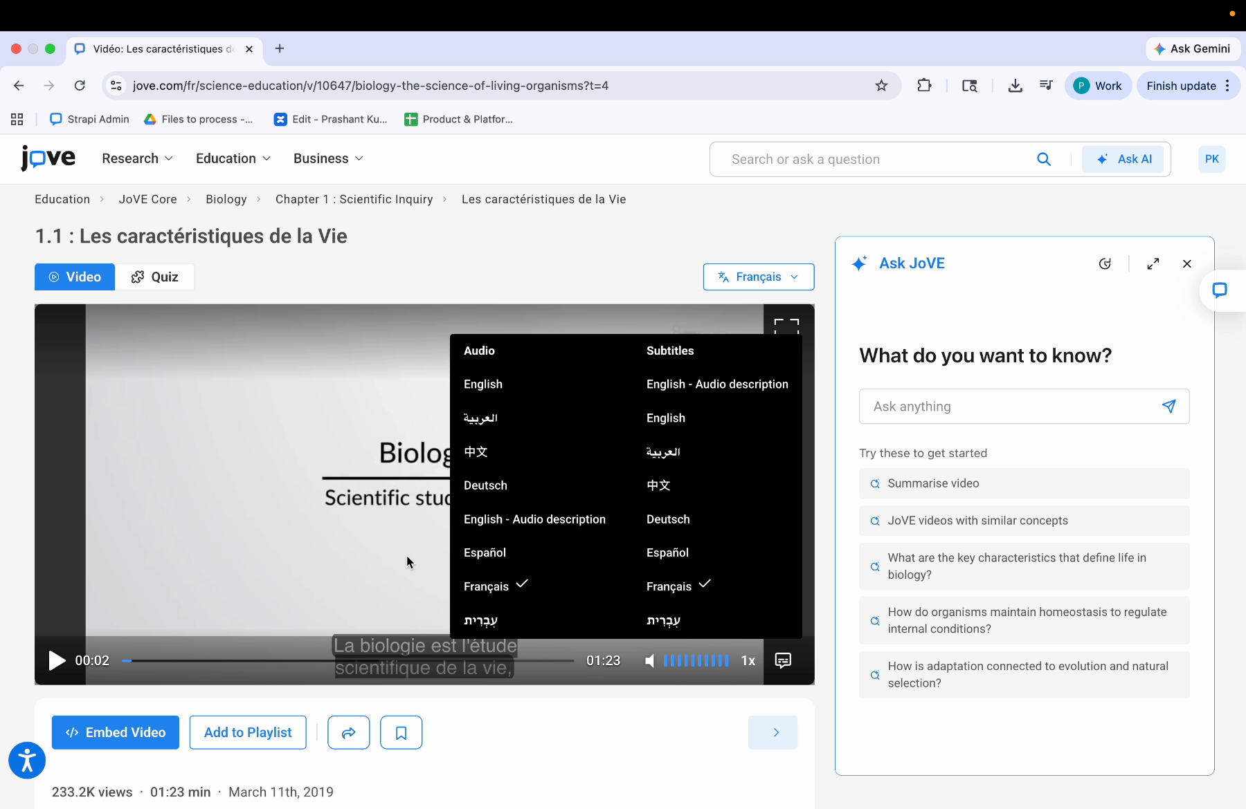 Changing Only Subtitles Language