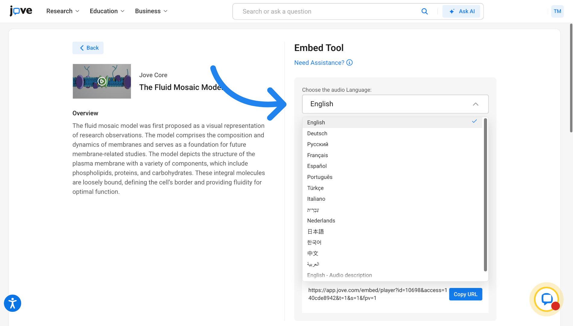 Confirm Language Selection