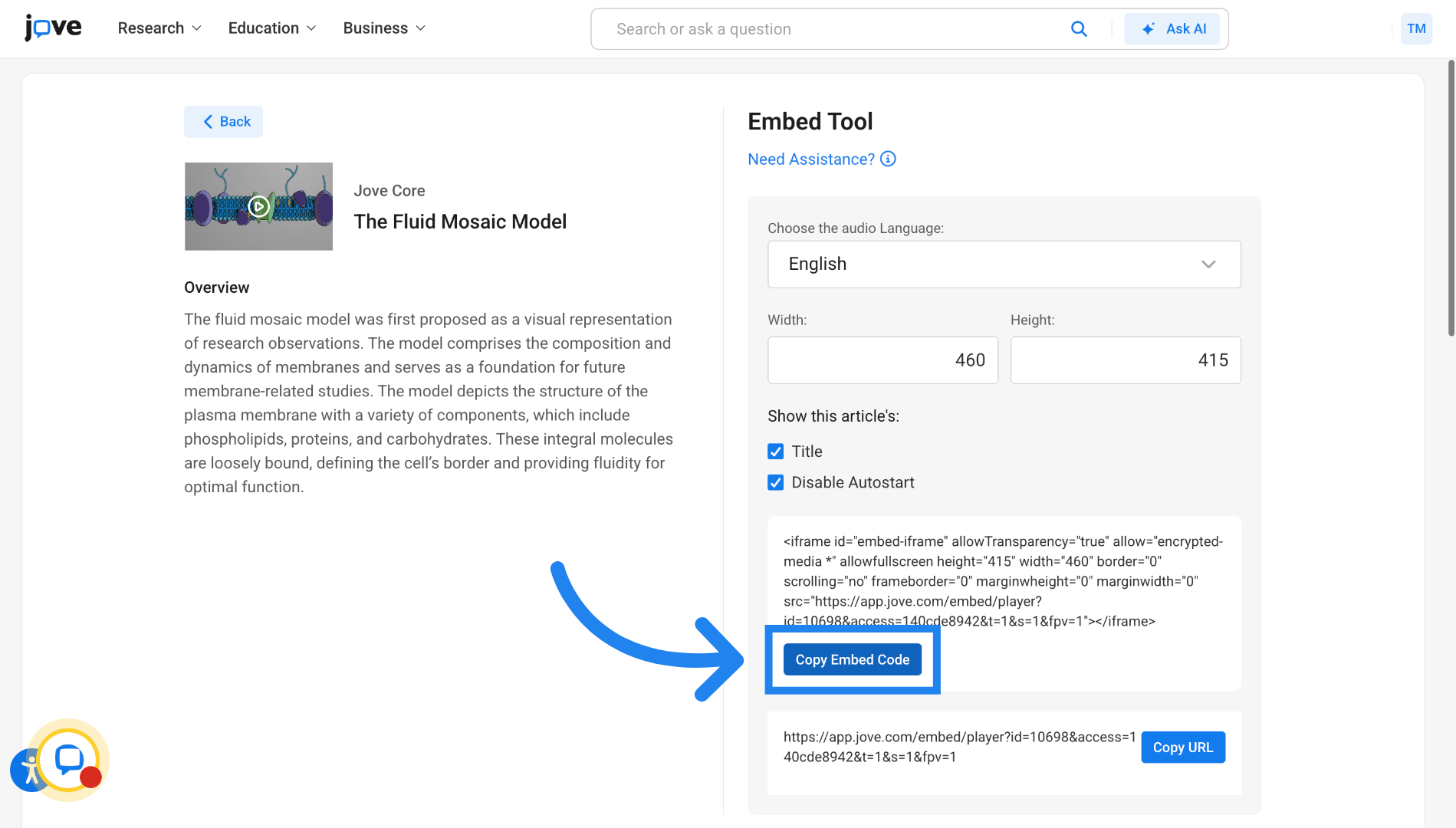 Copy Embed Code