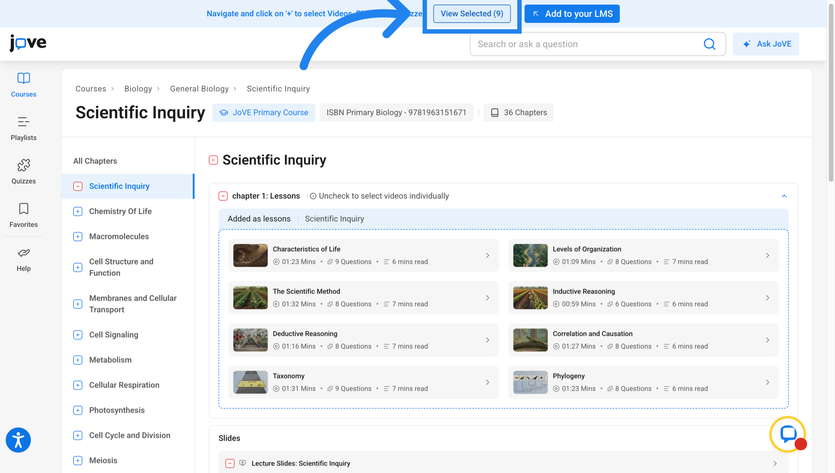 View Selected Items