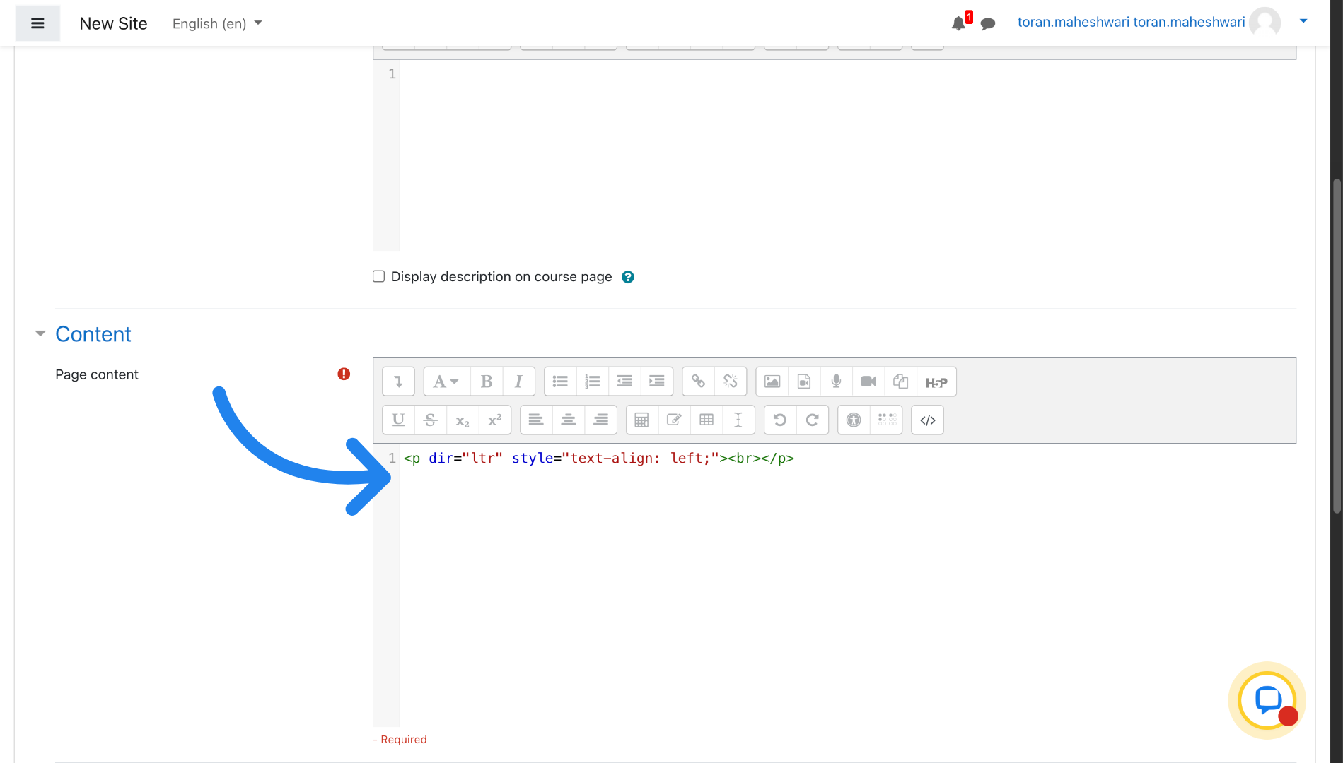 Select Embed Code Field