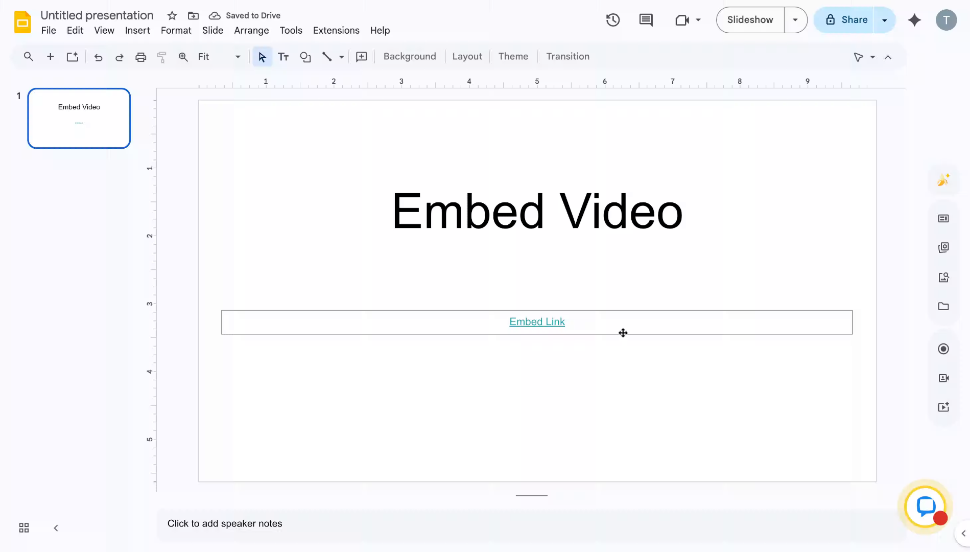Embed Video And Share Slide