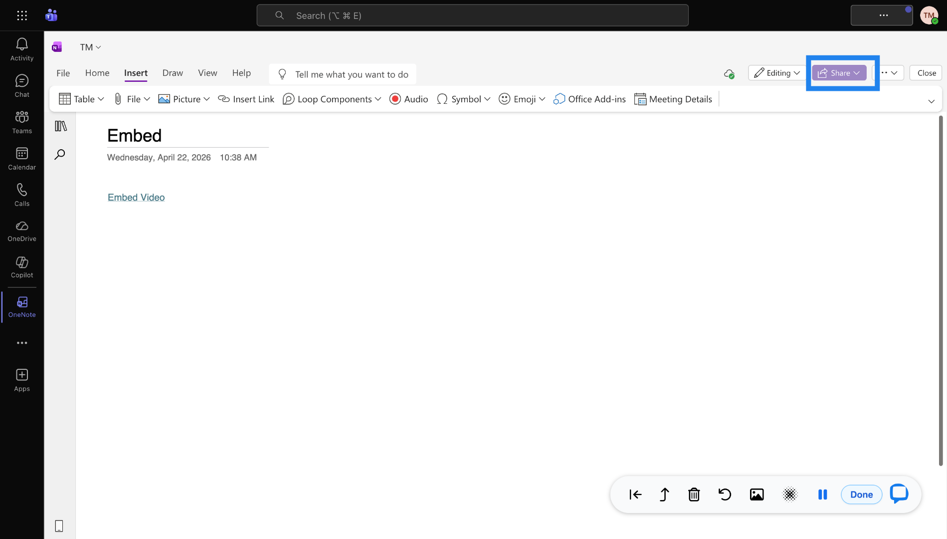 Share Embedded File