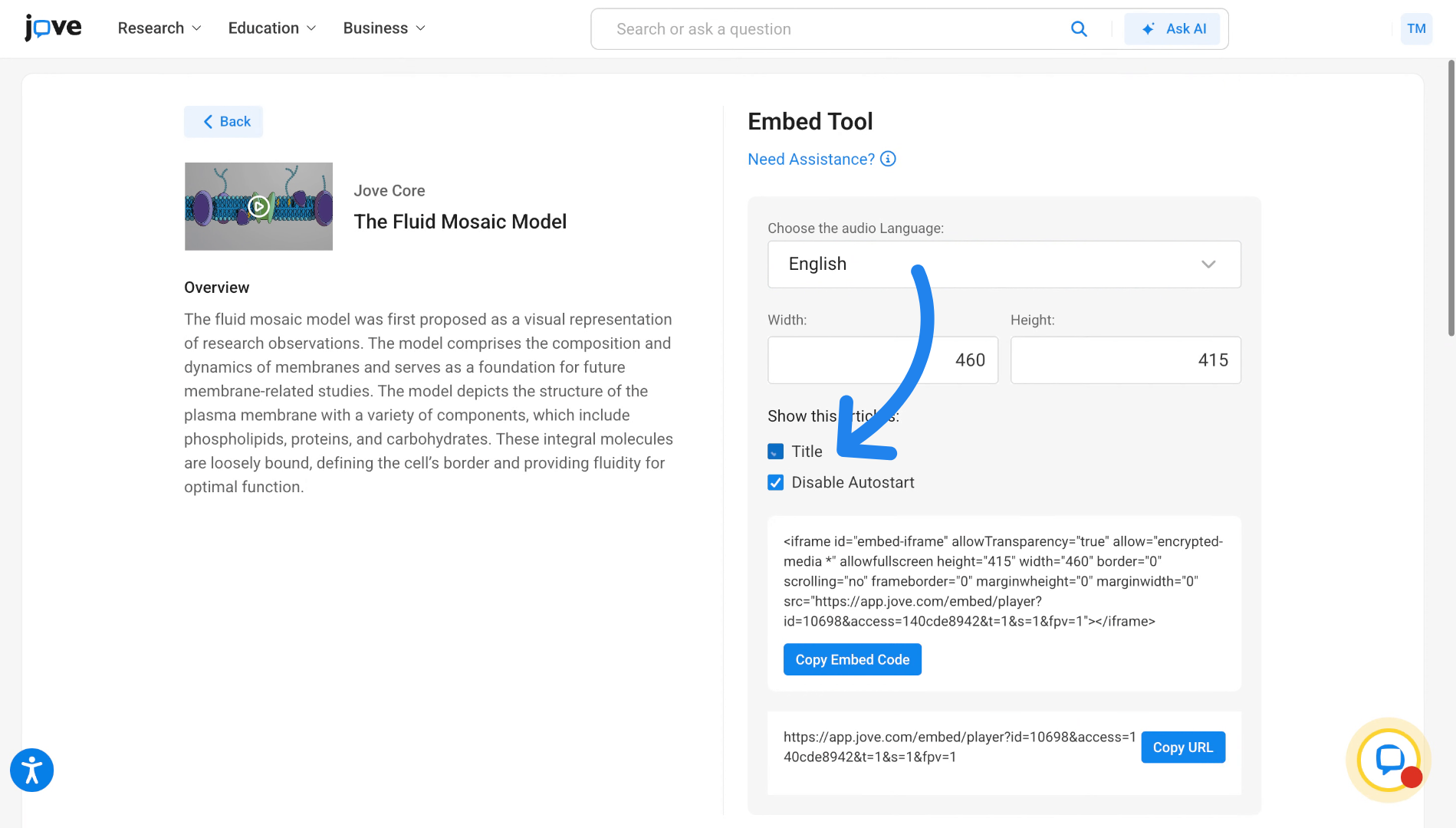 Configure Video Title