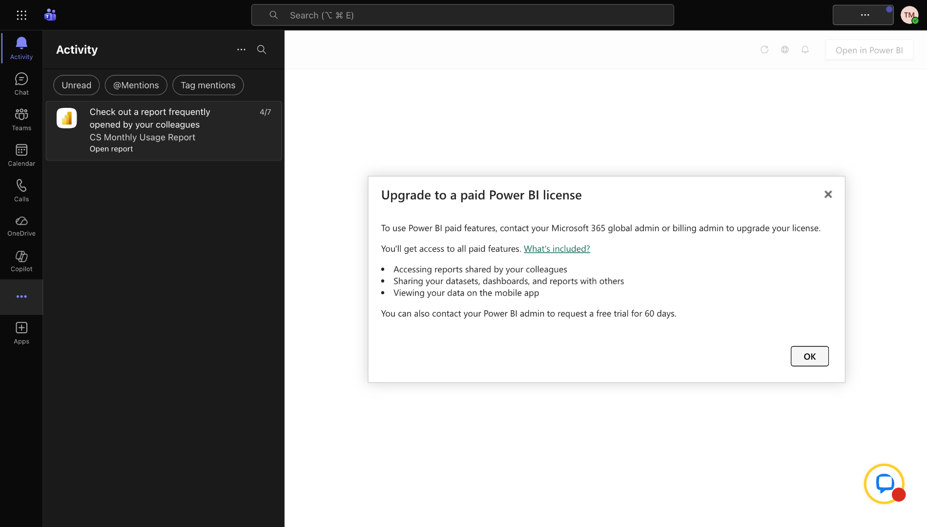 Open Microsoft Teams Cloud