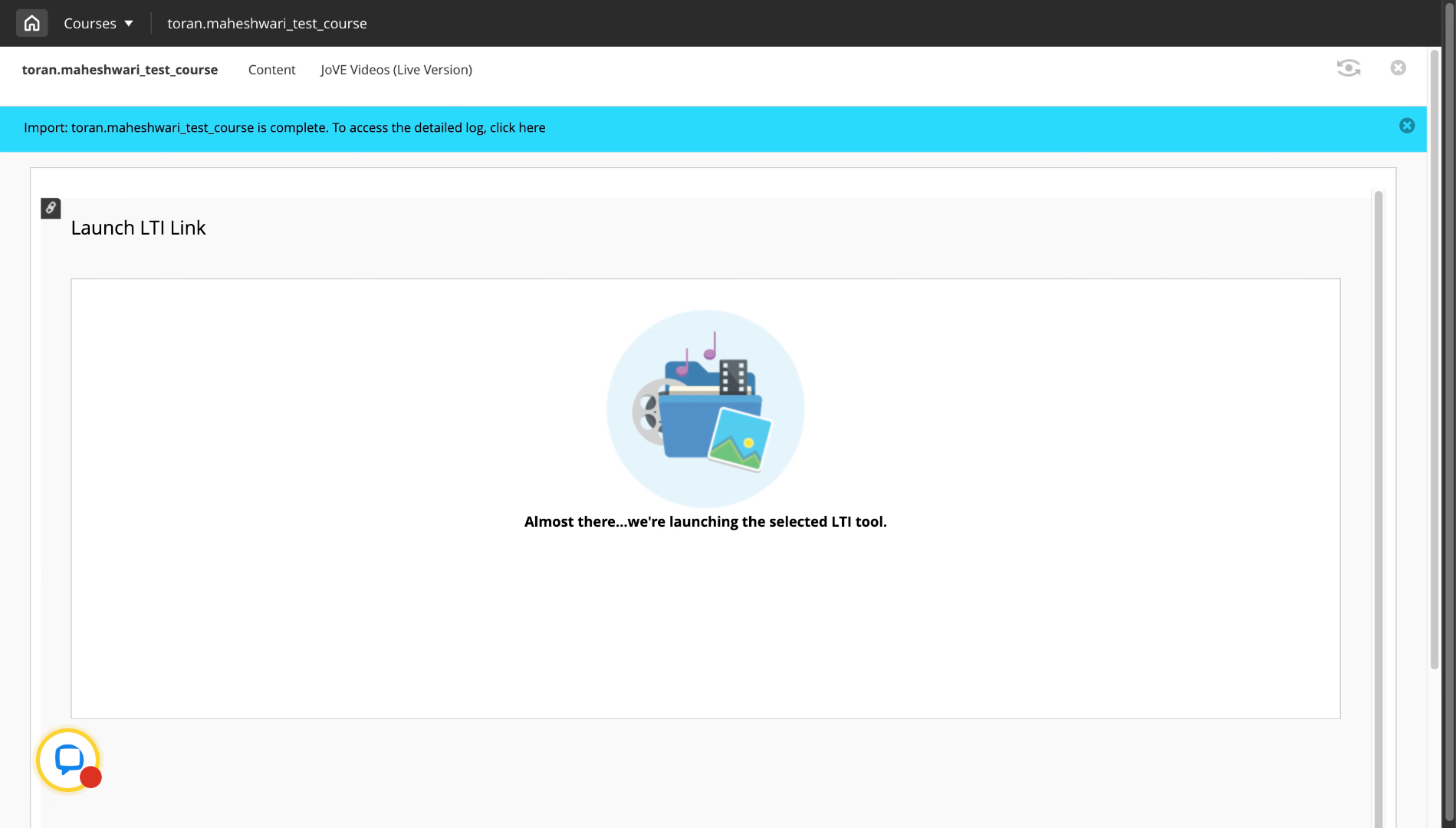Launch JoVE LTI Experience
