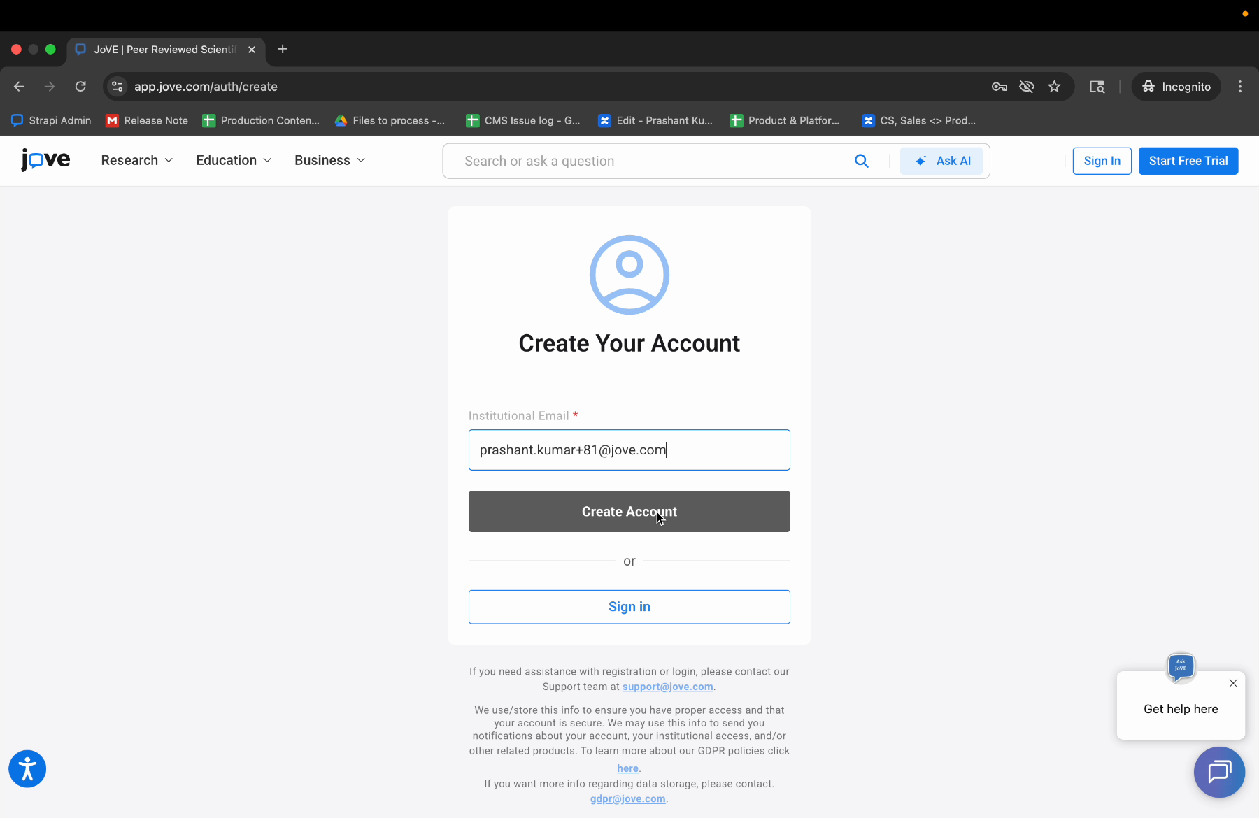 Account Creation And Verification Email