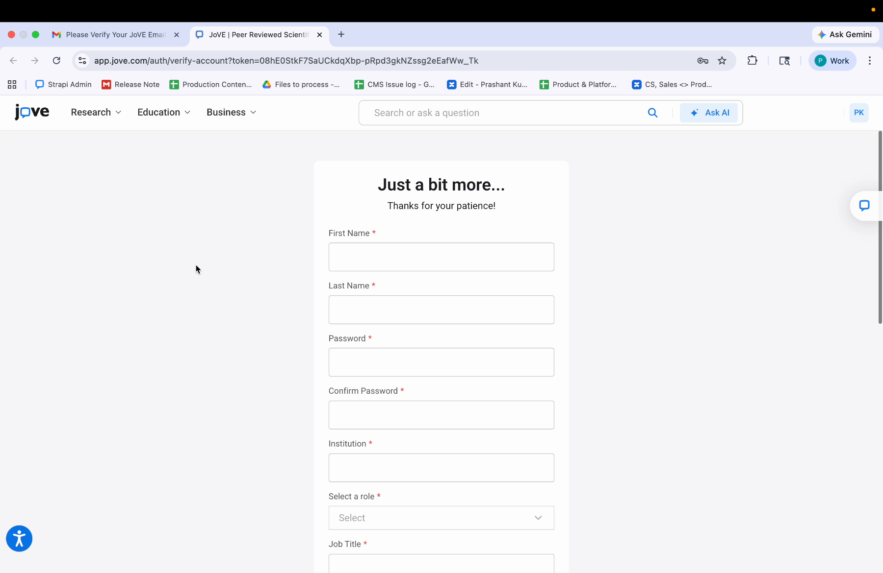 Entering Name Fields