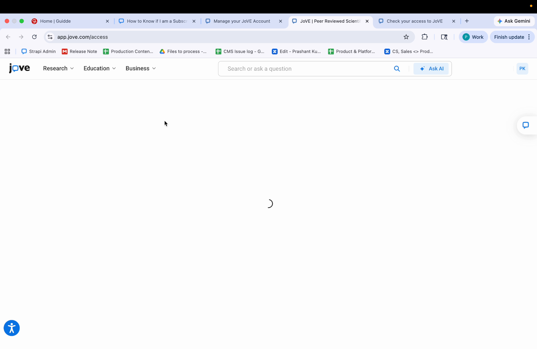 Open Subscription Access Page