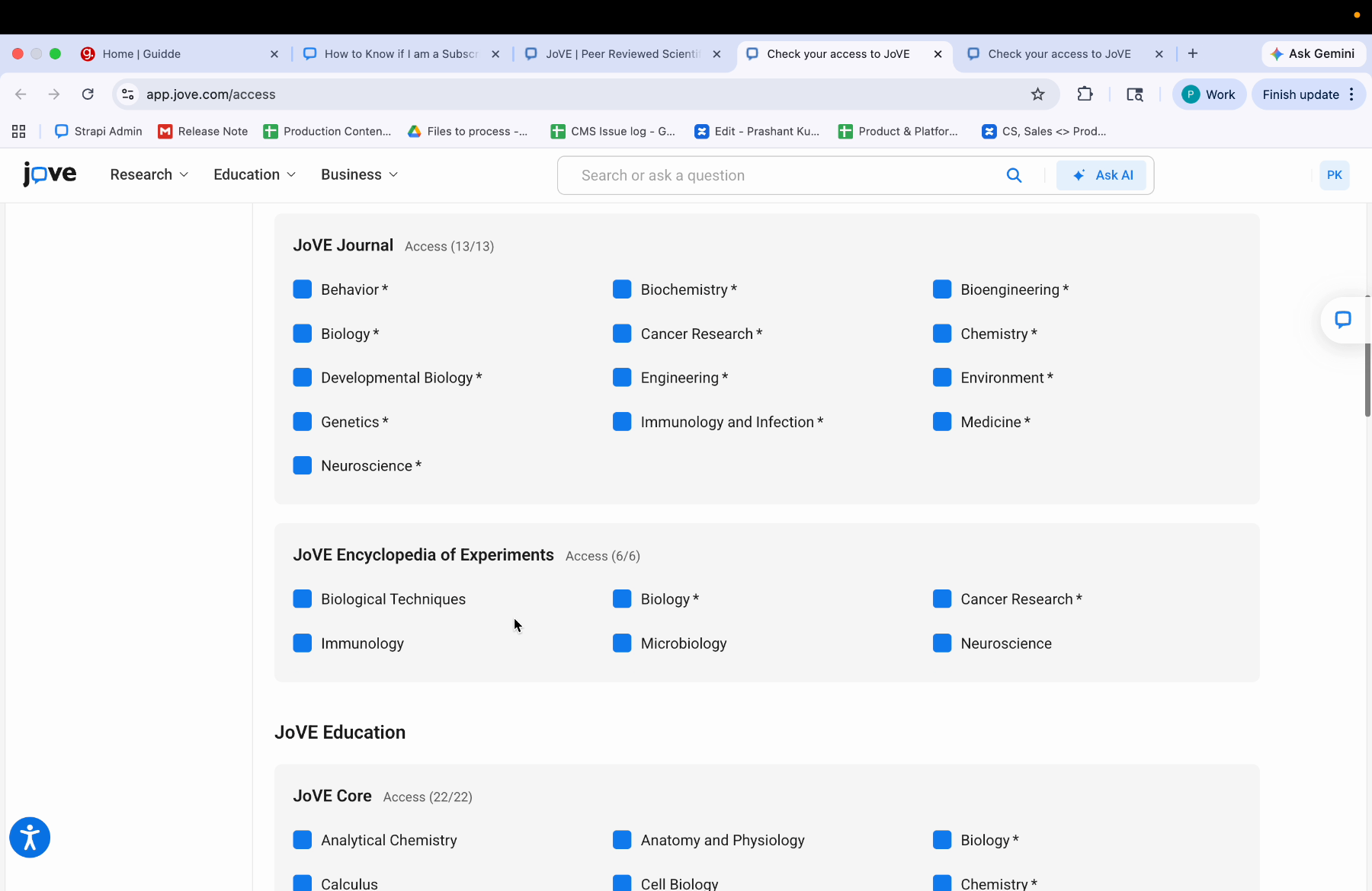 Subscription Status Summary