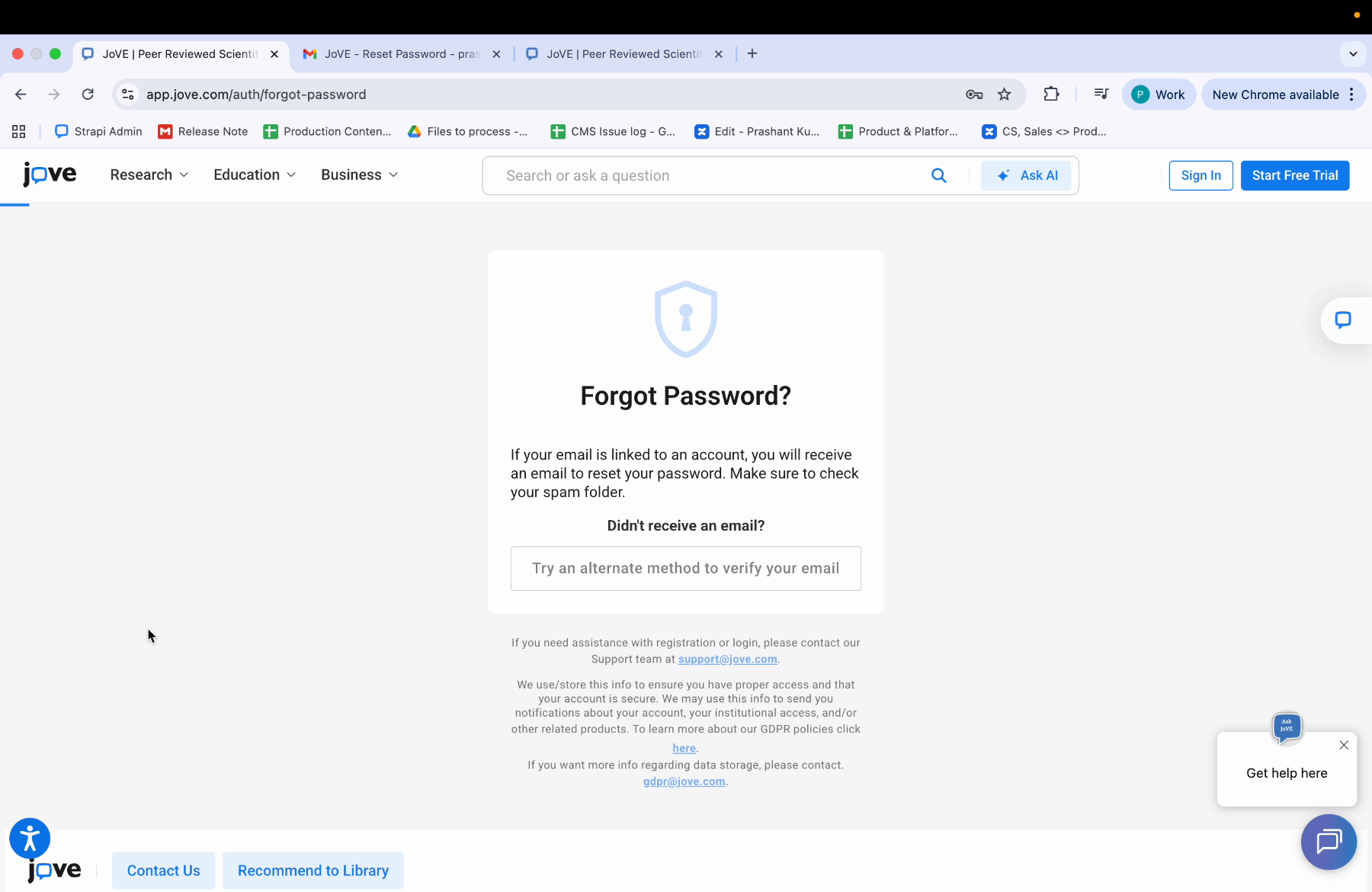 Six Digit Code Email Instructions