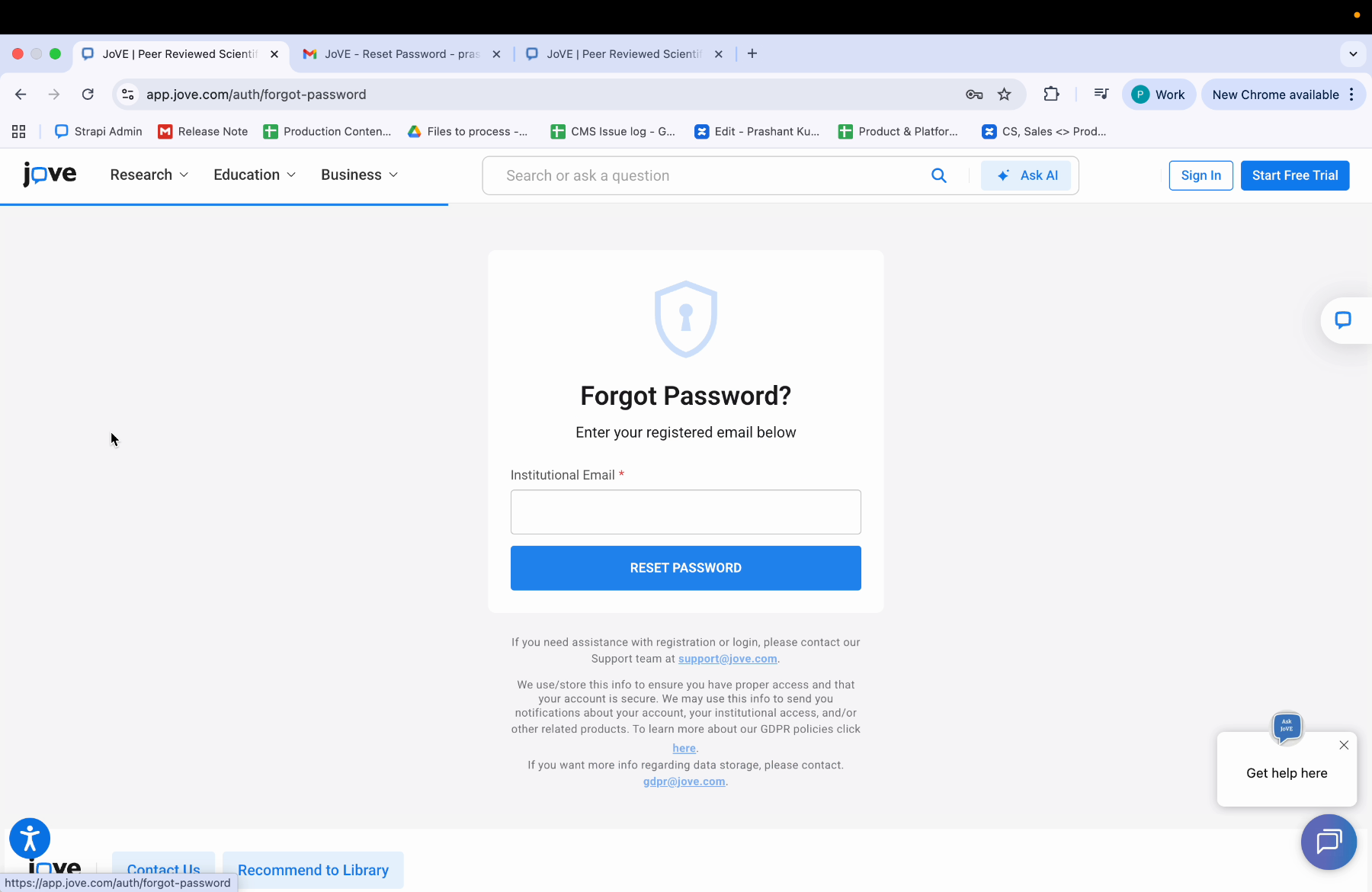 Institutional Email Verification Issues