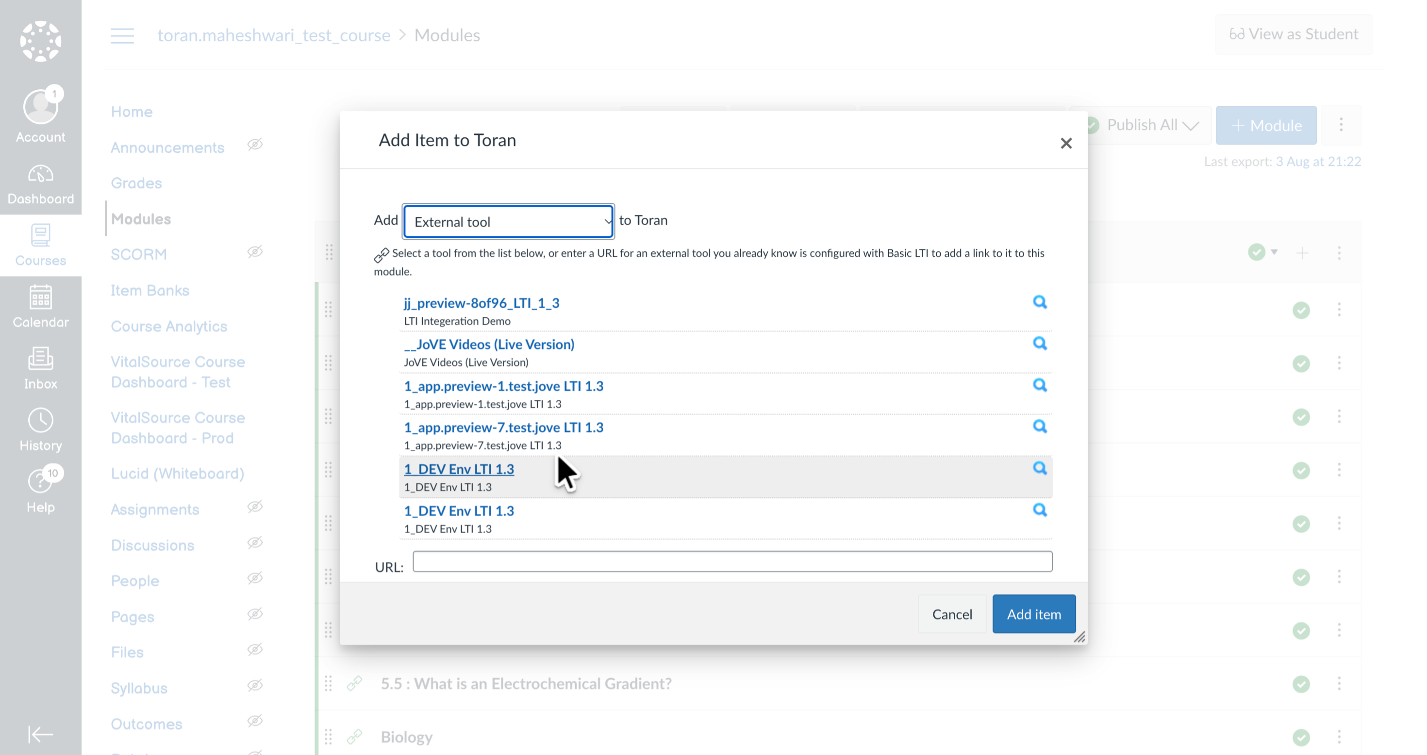 Select Content Type to Add