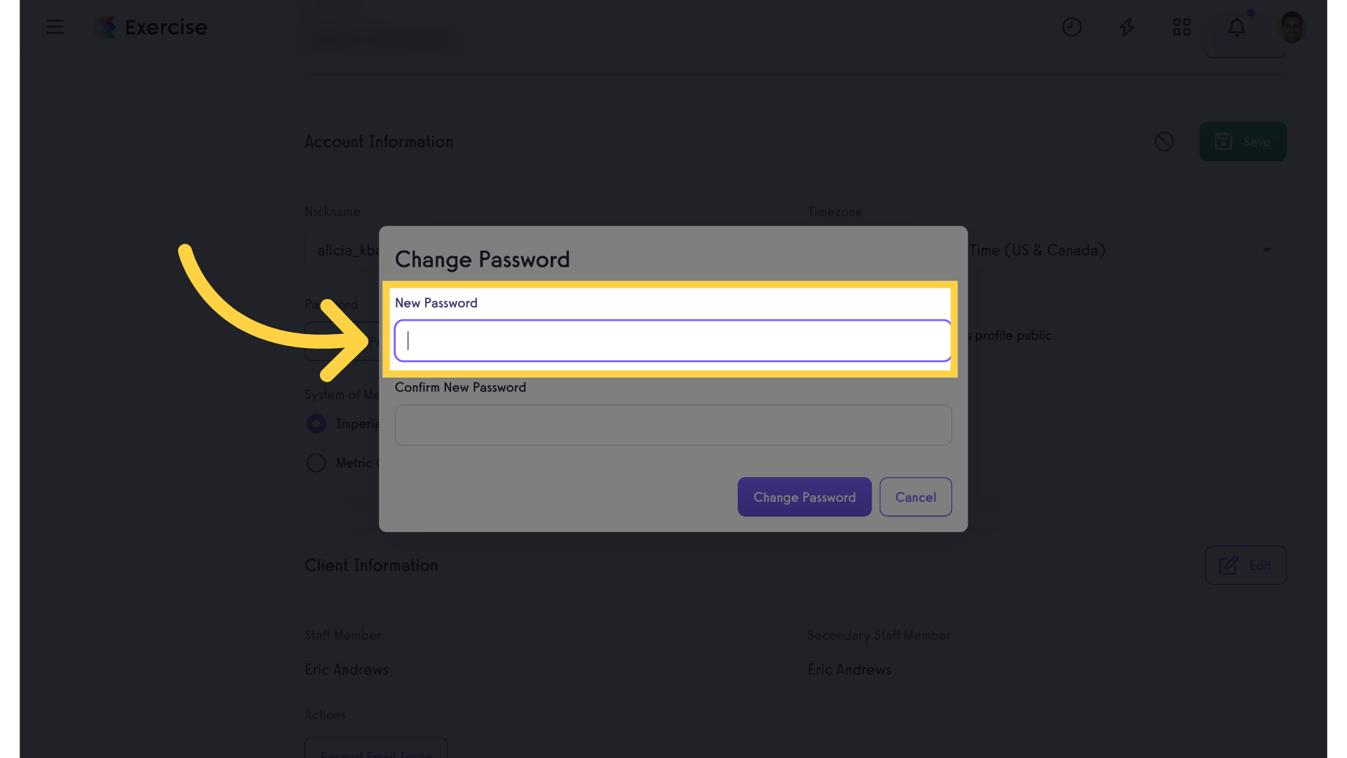 Enter New Password