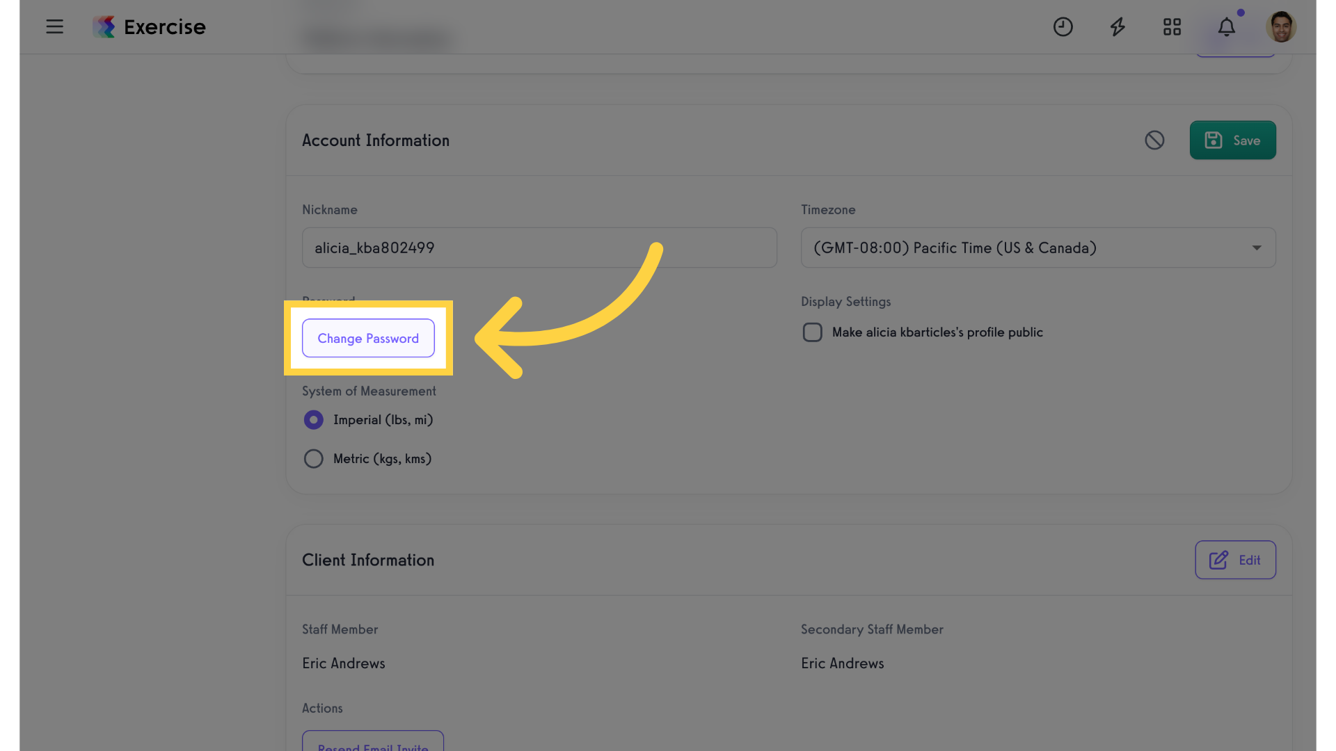 Change Password