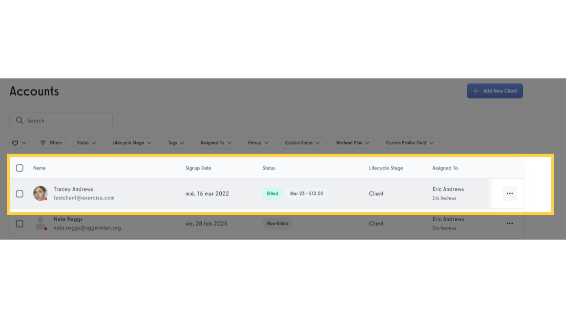 Previsualized a client