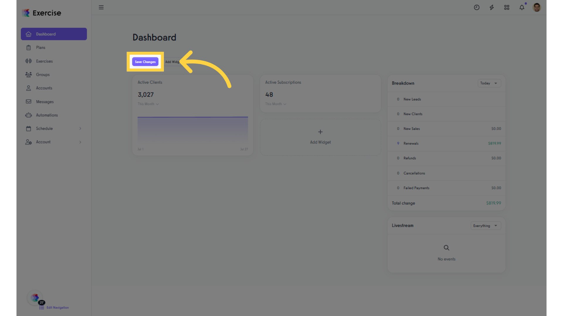 Click 'Save Changes'