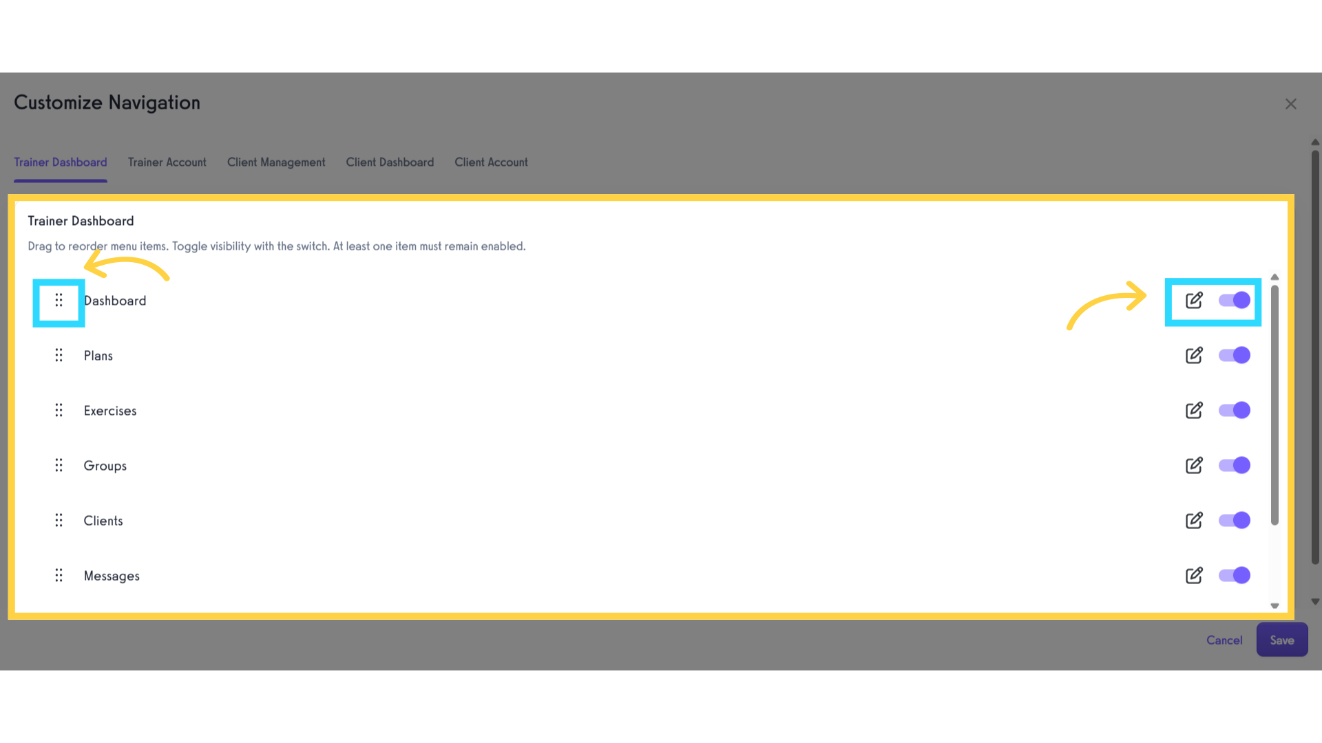 Trainer Dashboard