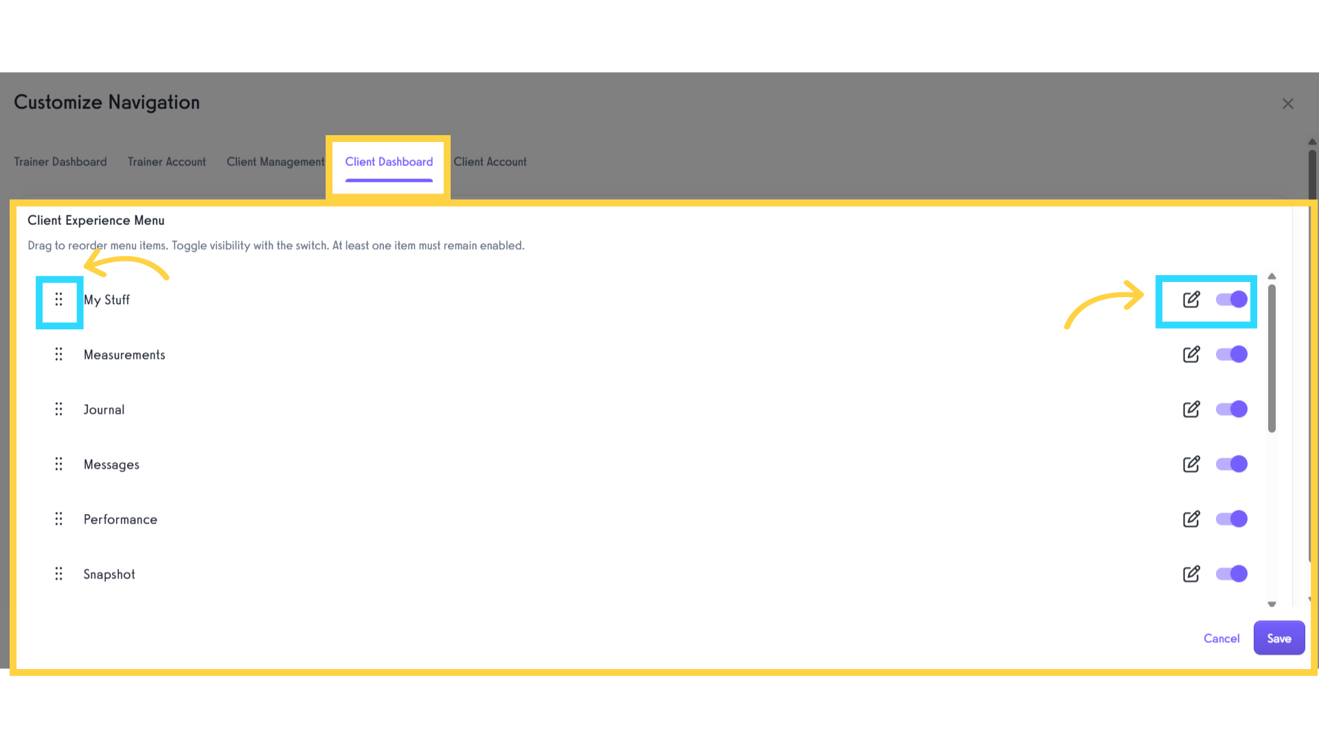 Client Dashboard