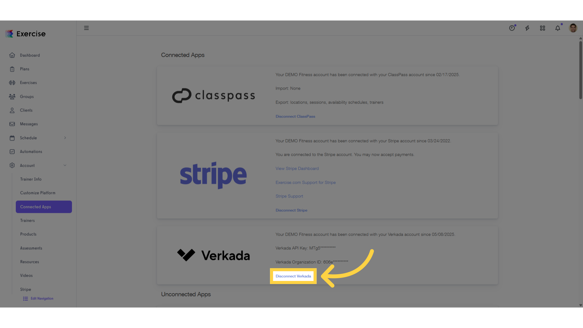 Disconnect Verkada