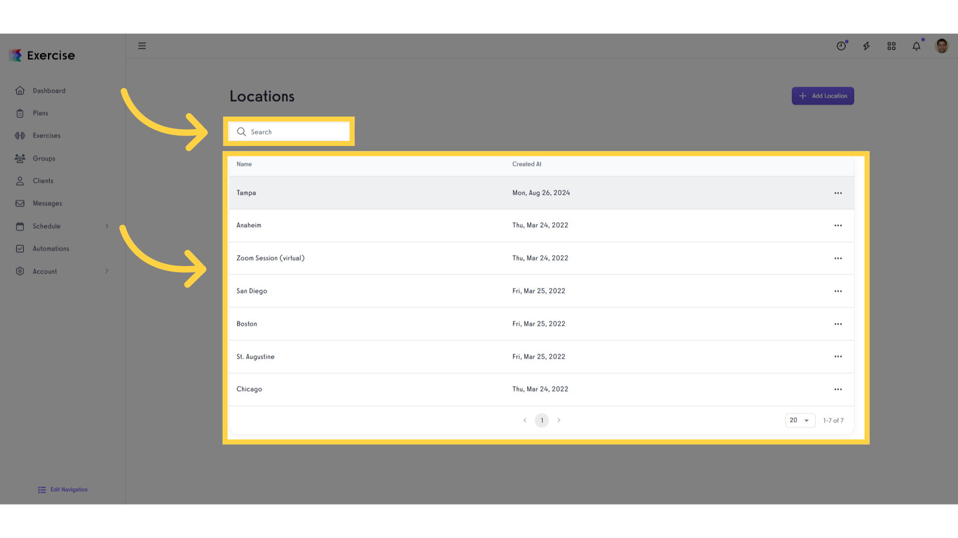 Select Location