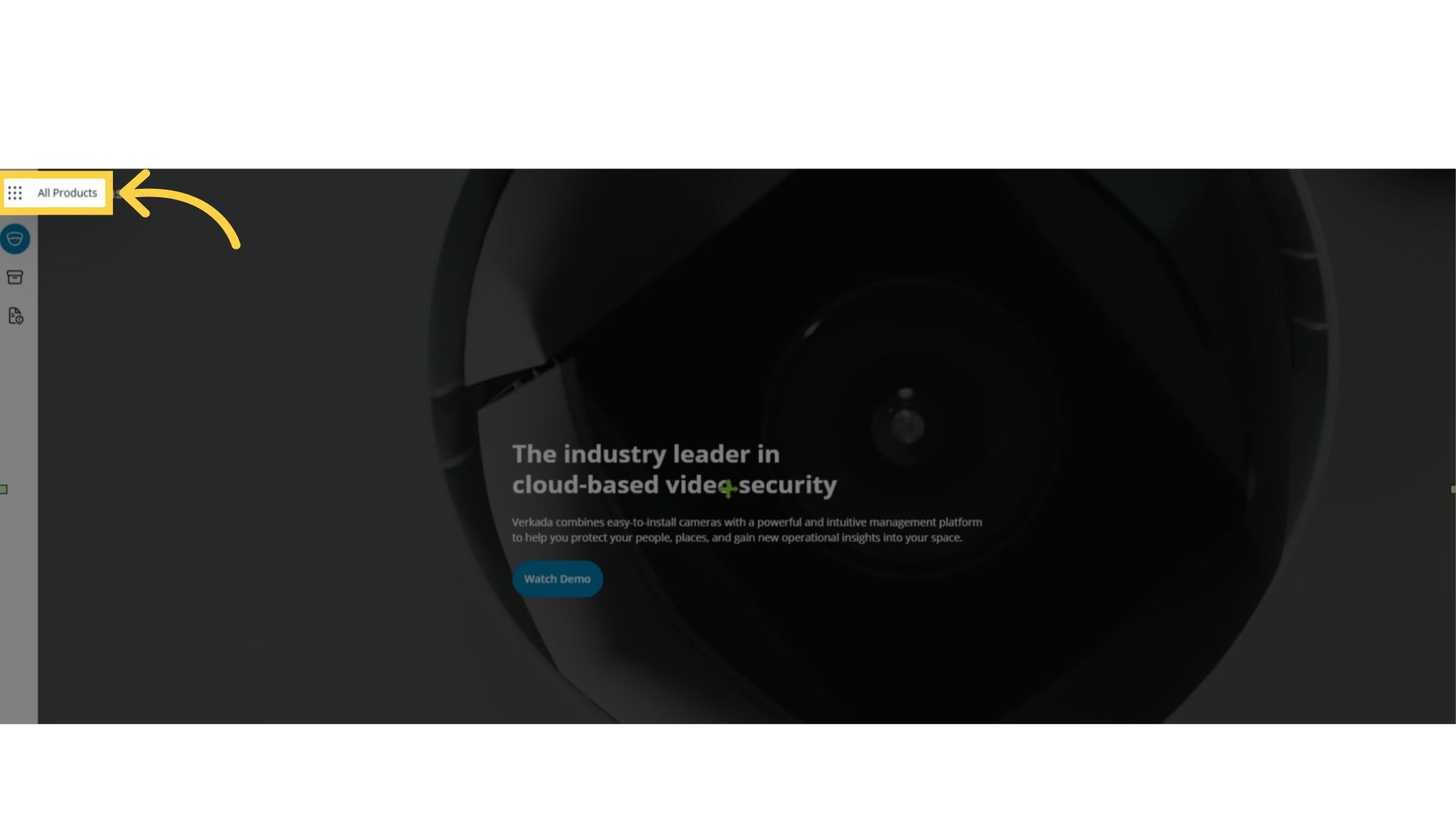 Select 'All Products' to locate the Organization ID and API Key.