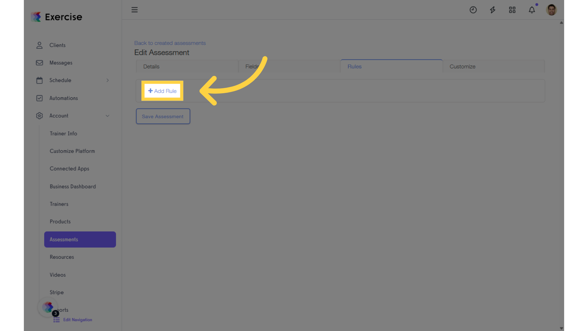 Click 'Add Rule.'