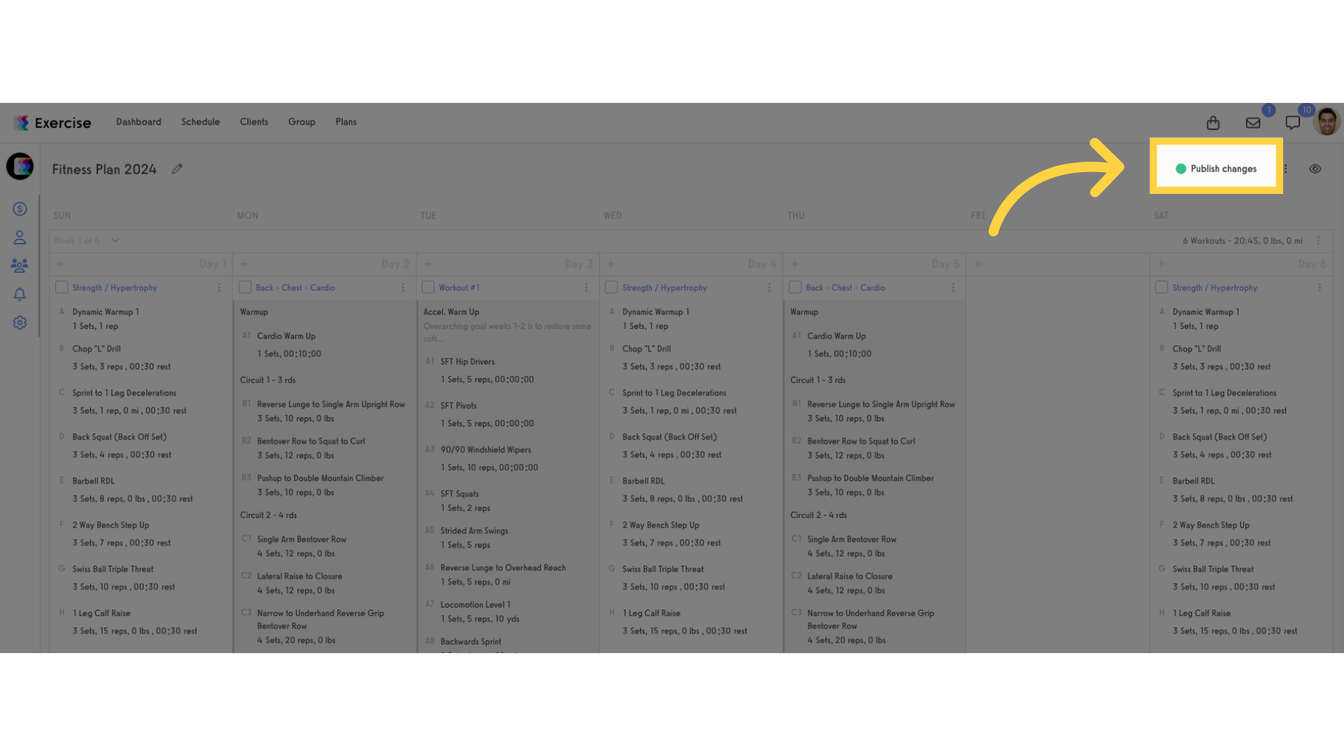 Publish changes.