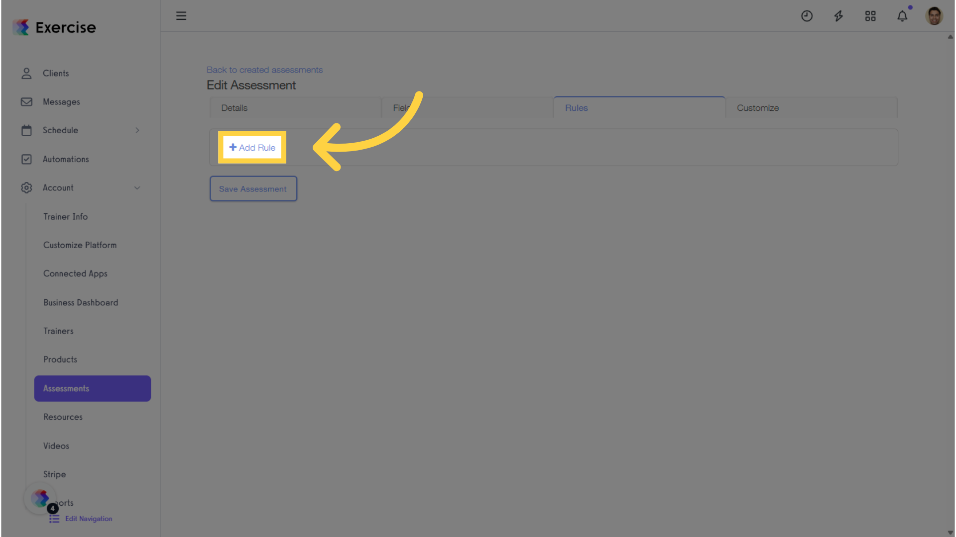 Click 'Add Rule.'