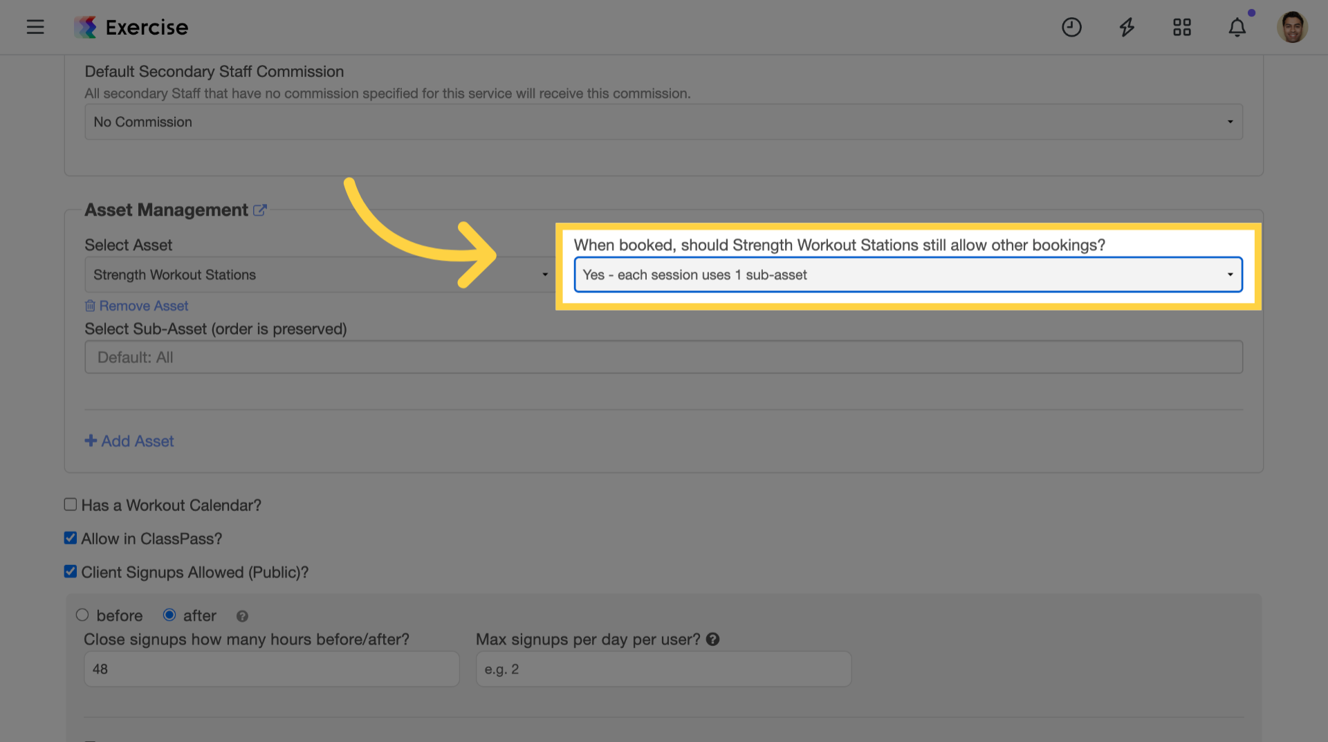 Select correct usage option