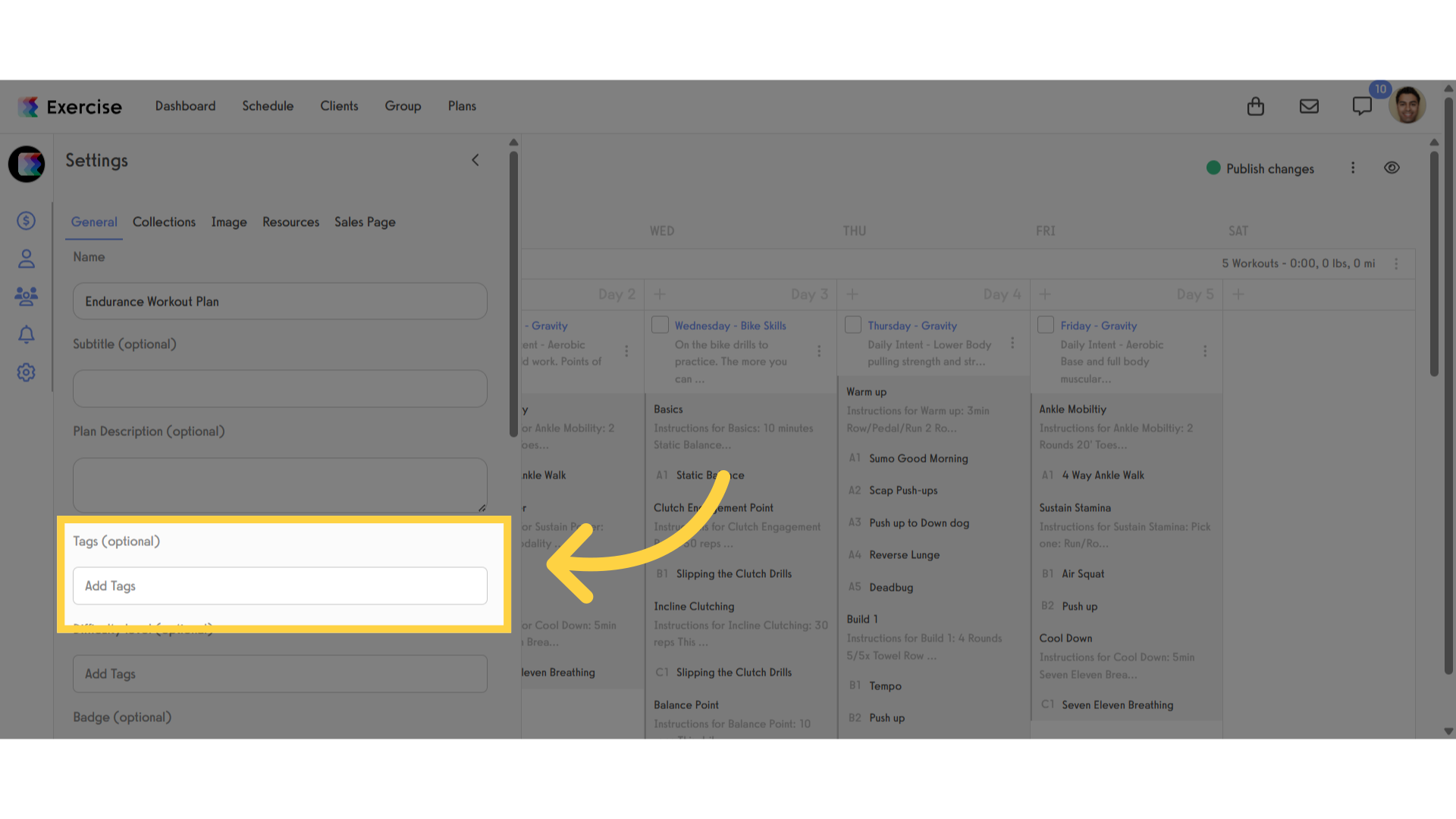 Click 'Add Tags'