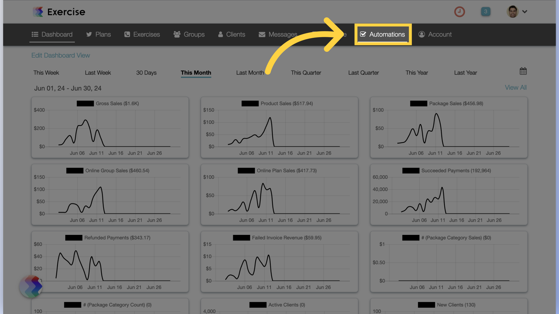 Navigate to Automations