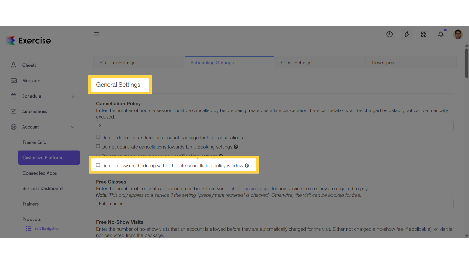 General Settings