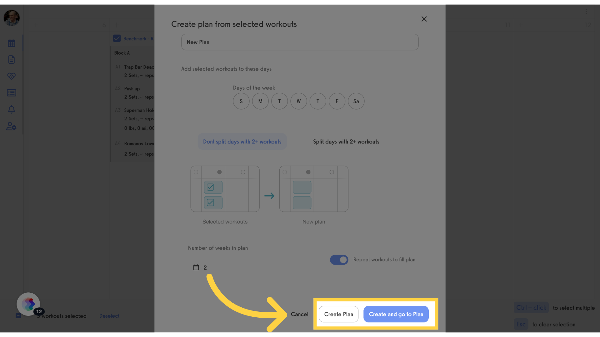 Click 'Create Plan'