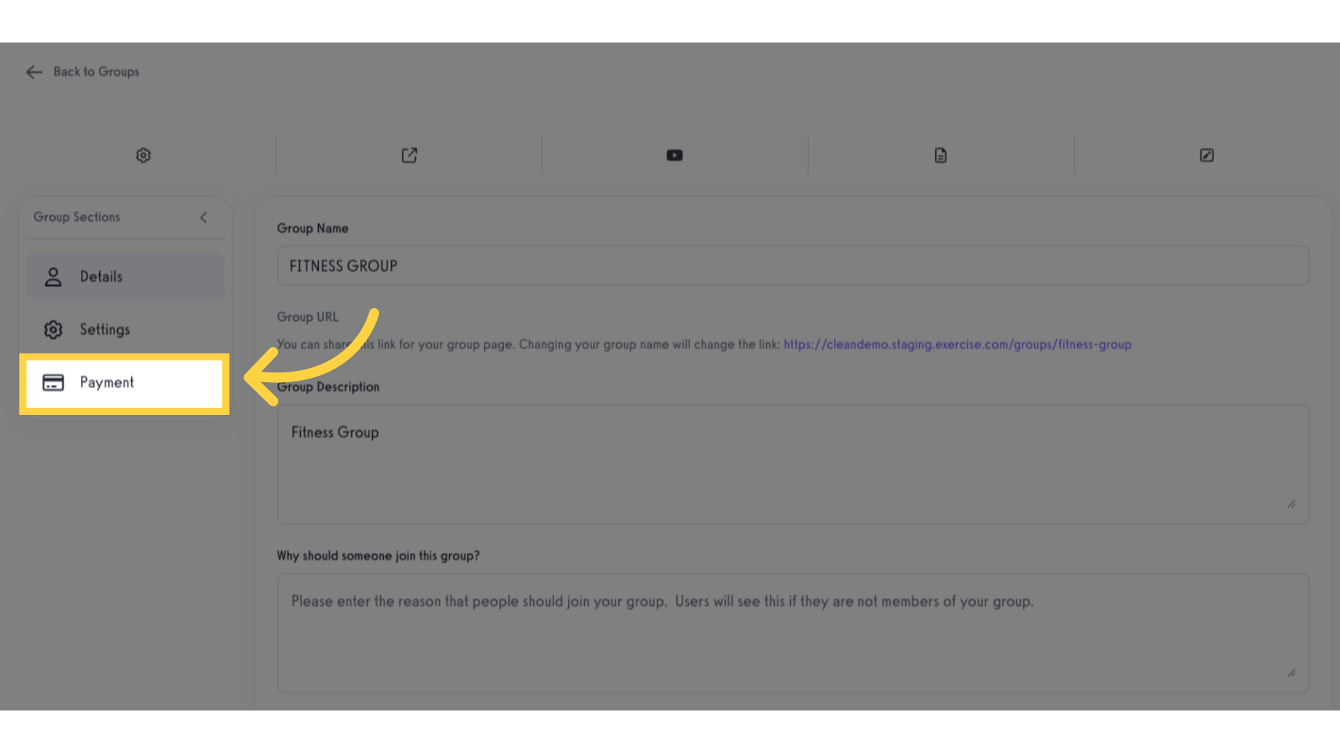 Click 'Payment'.