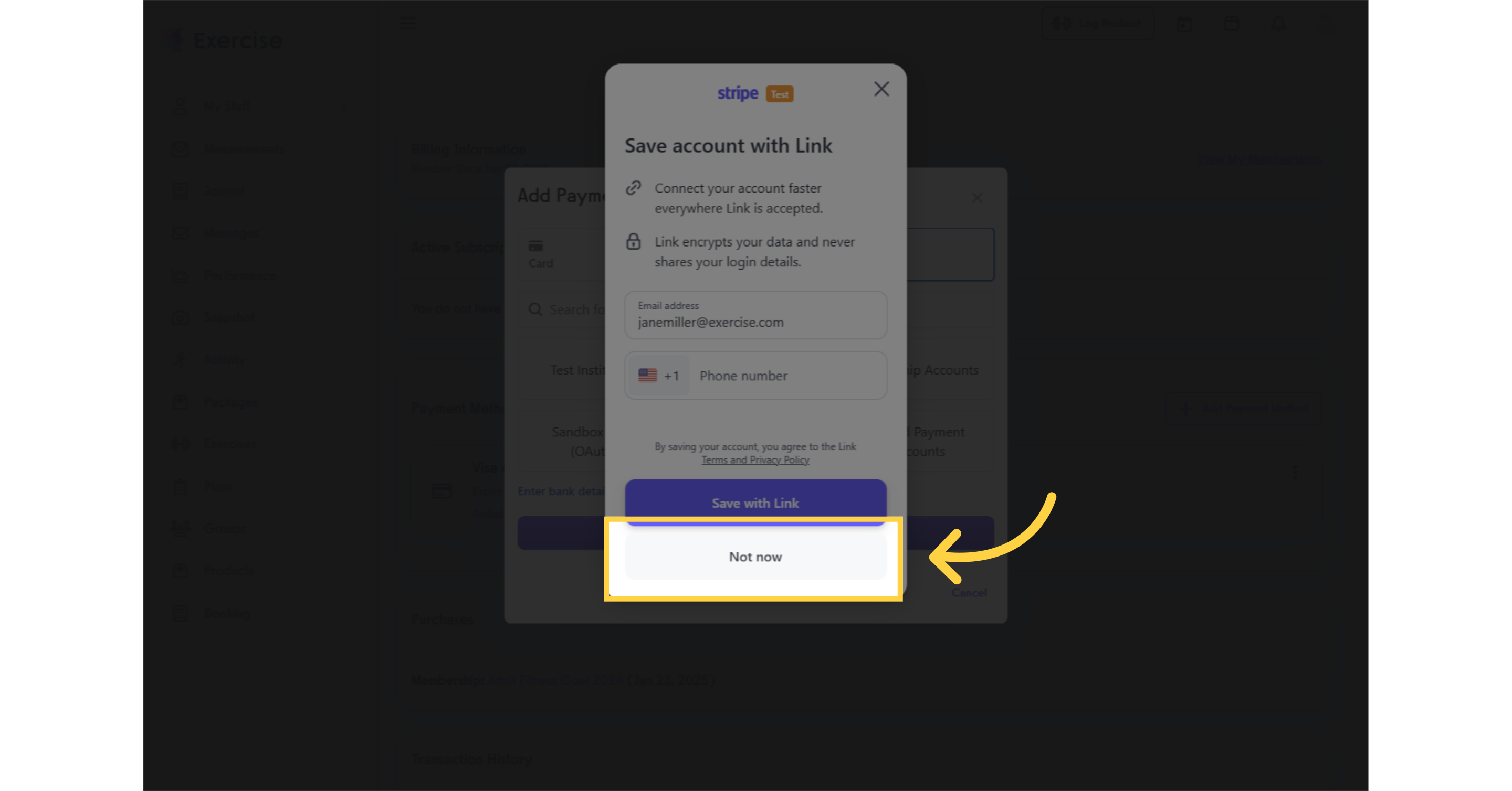 Click “Not Now.”