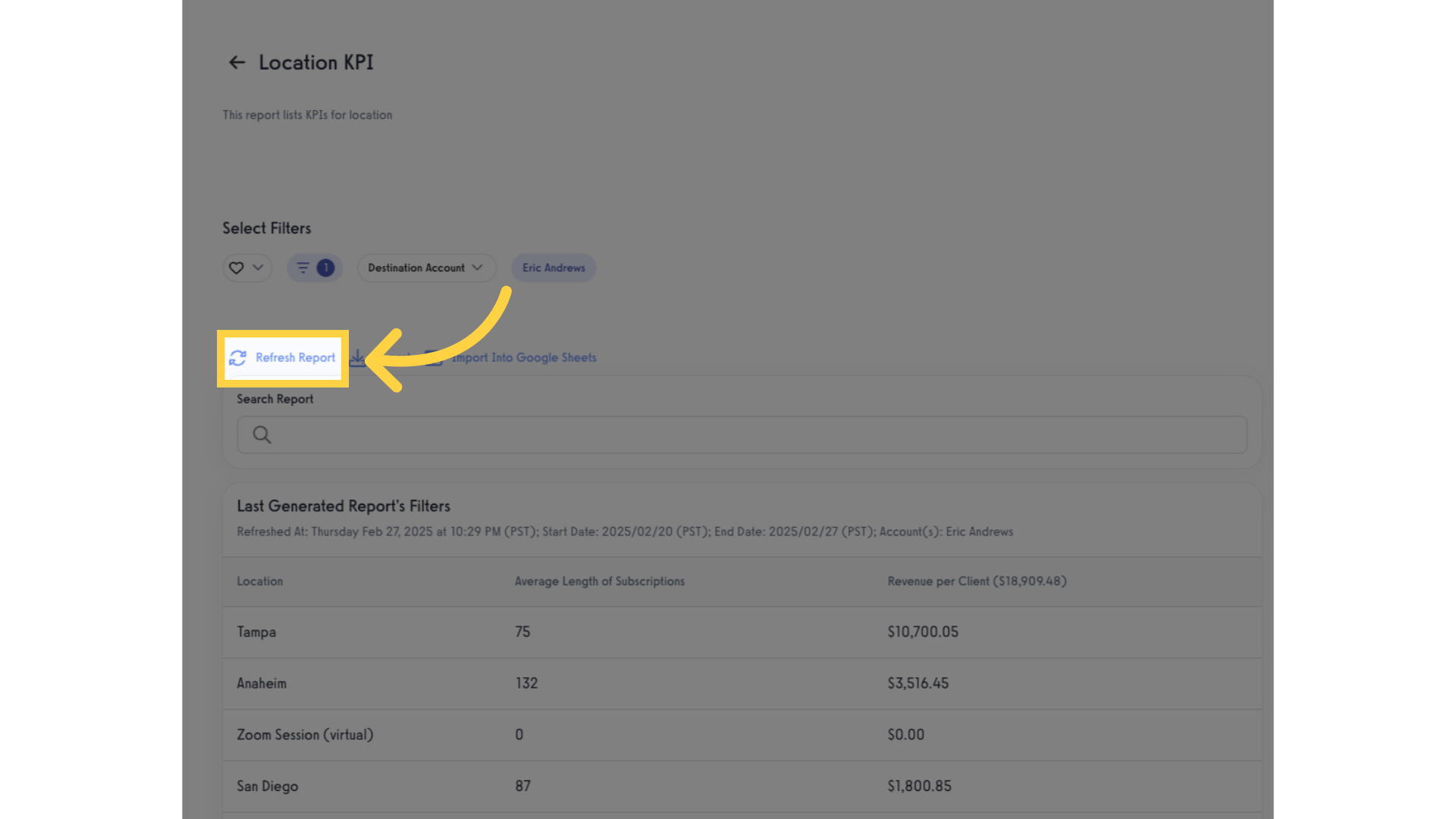 Refresh Report