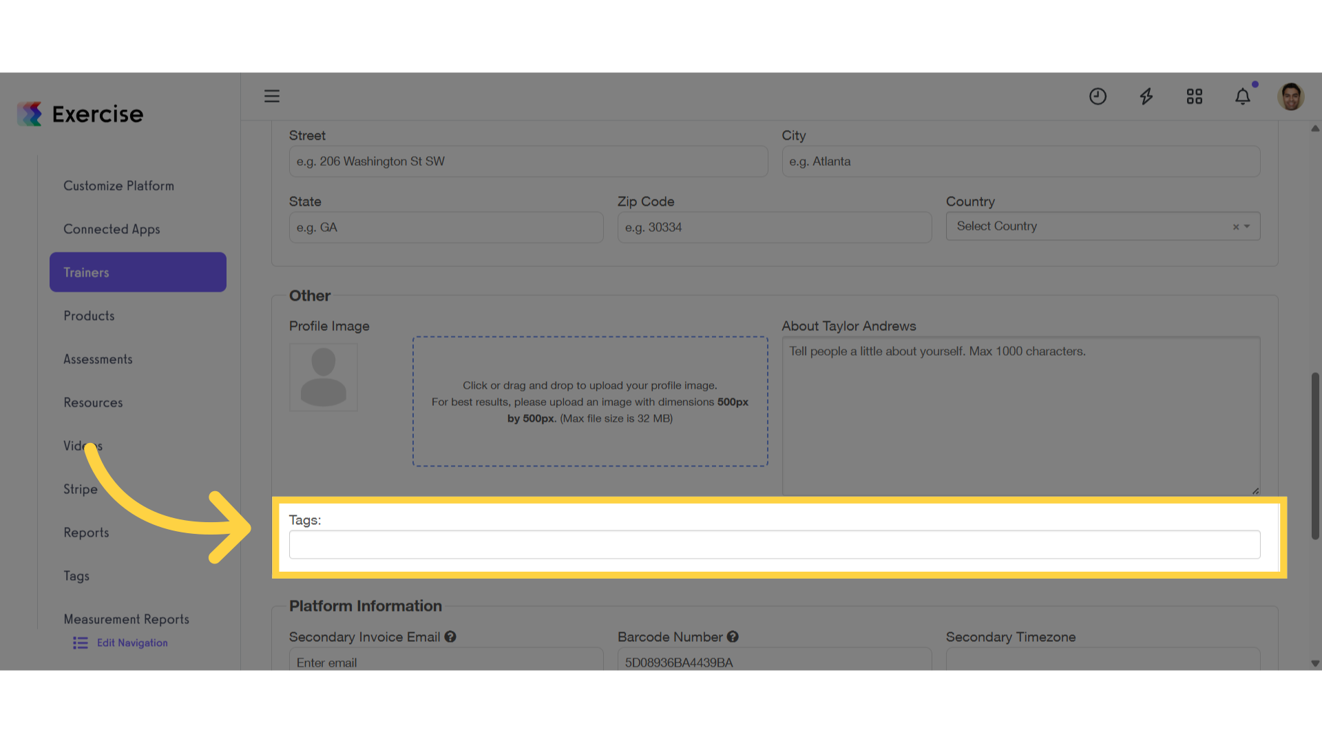 Select Tags
