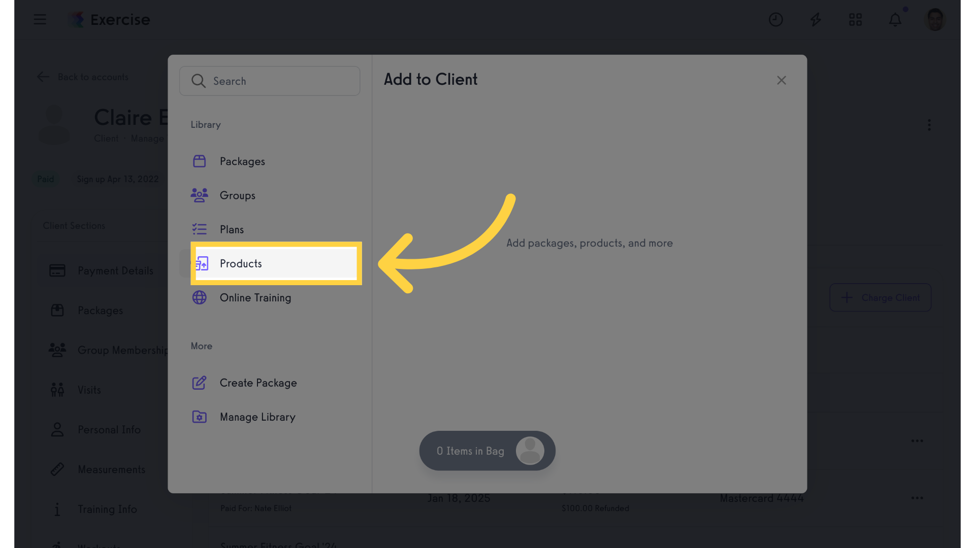 Select Item Type