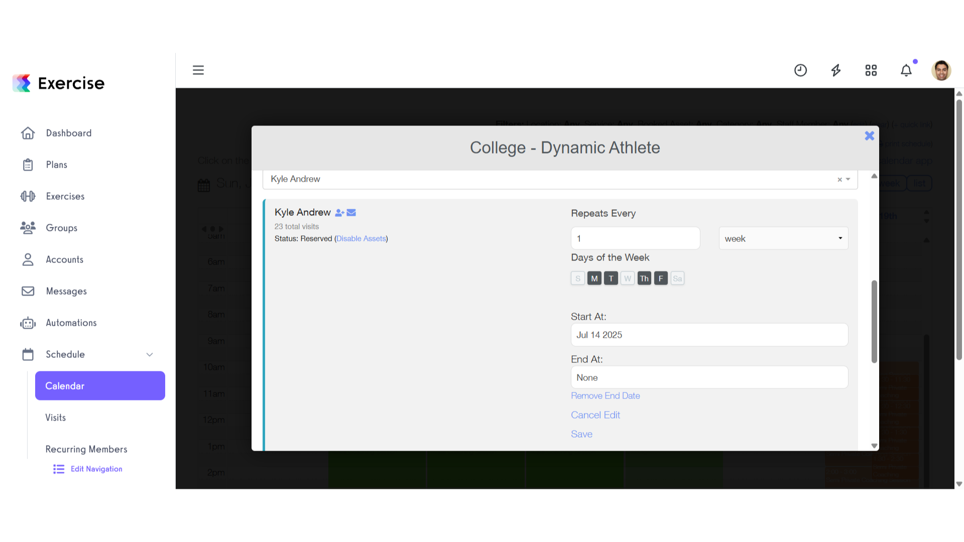 Customize Recurring Membership