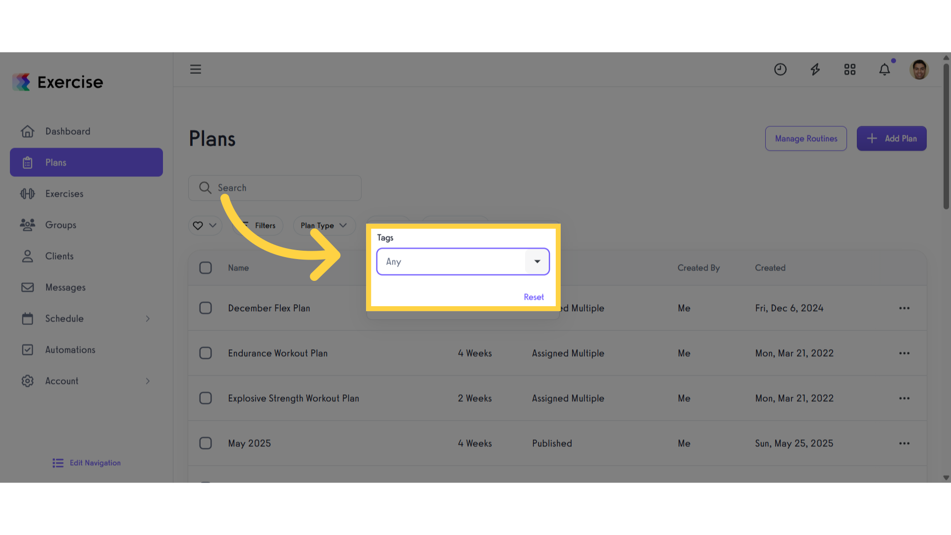 Select tags