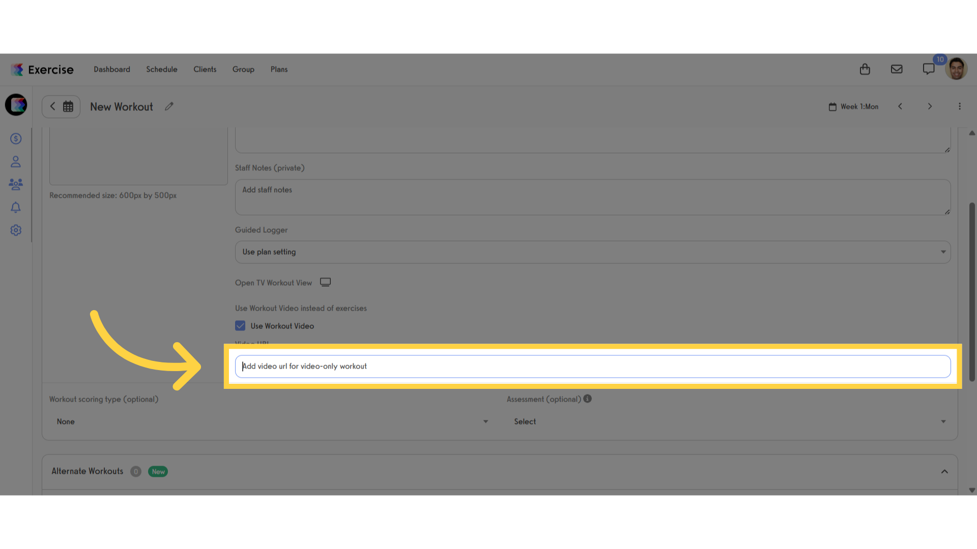 Add Video URL