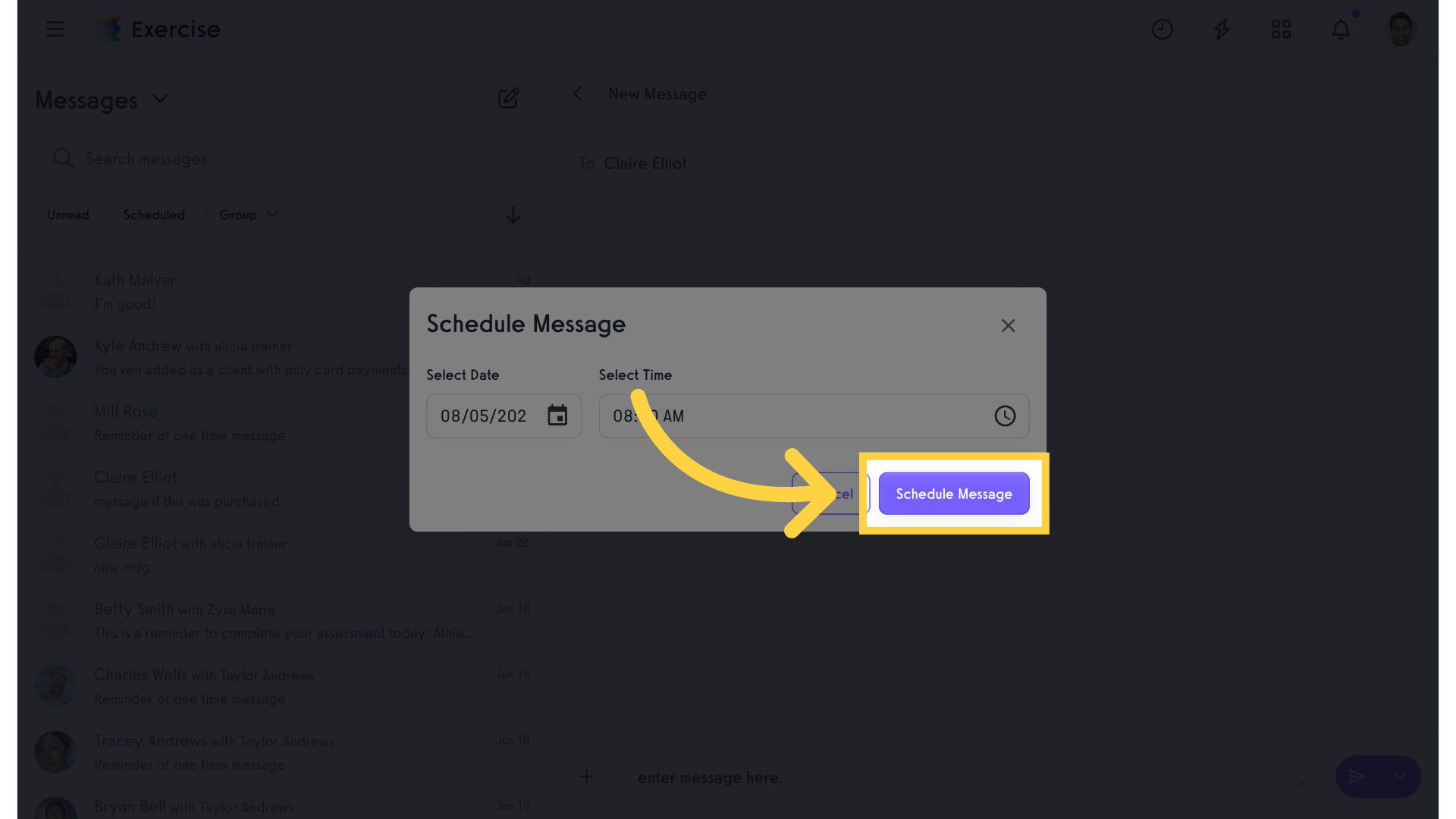 Schedule Message