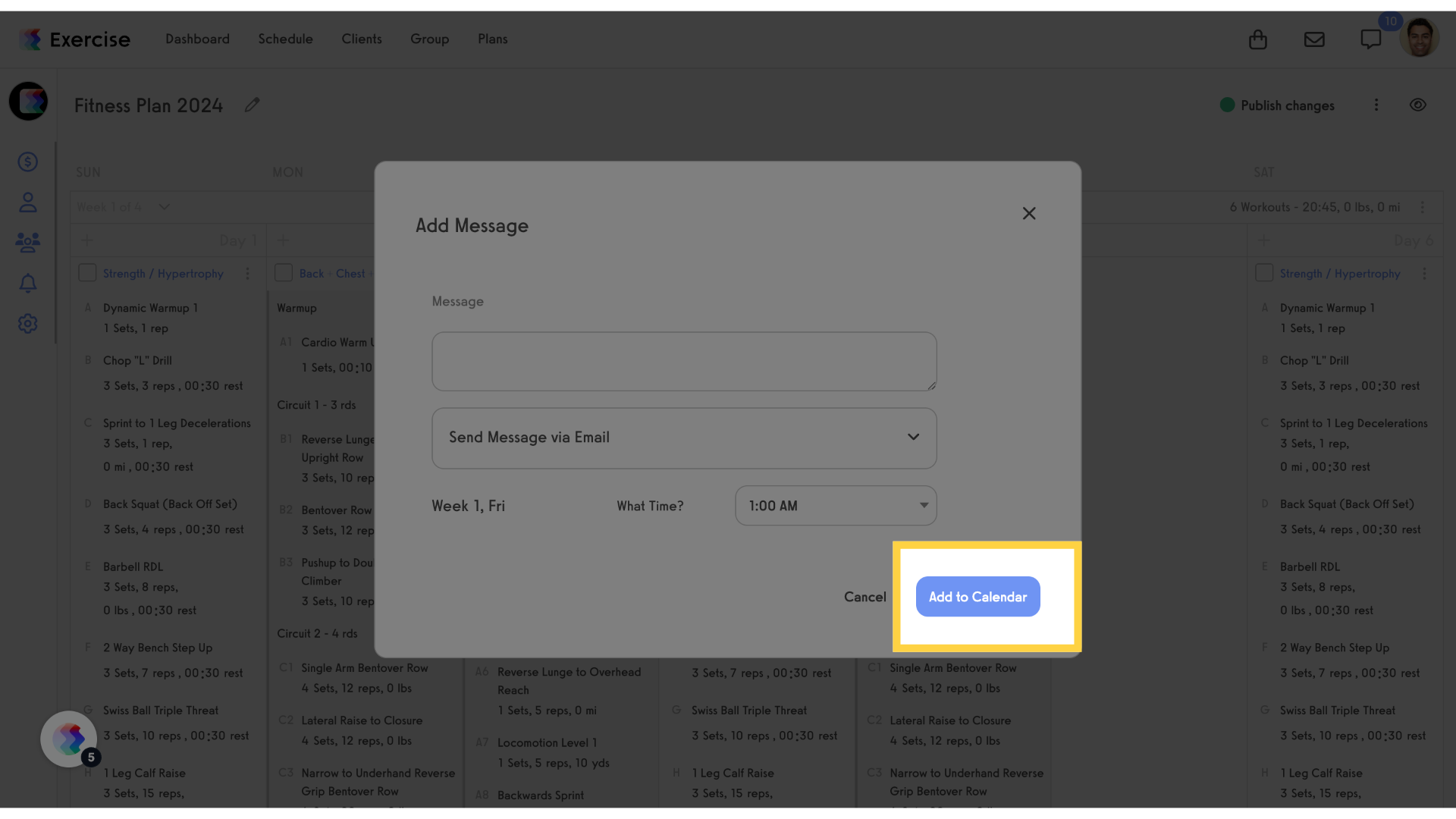 Click 'Add to Calendar'